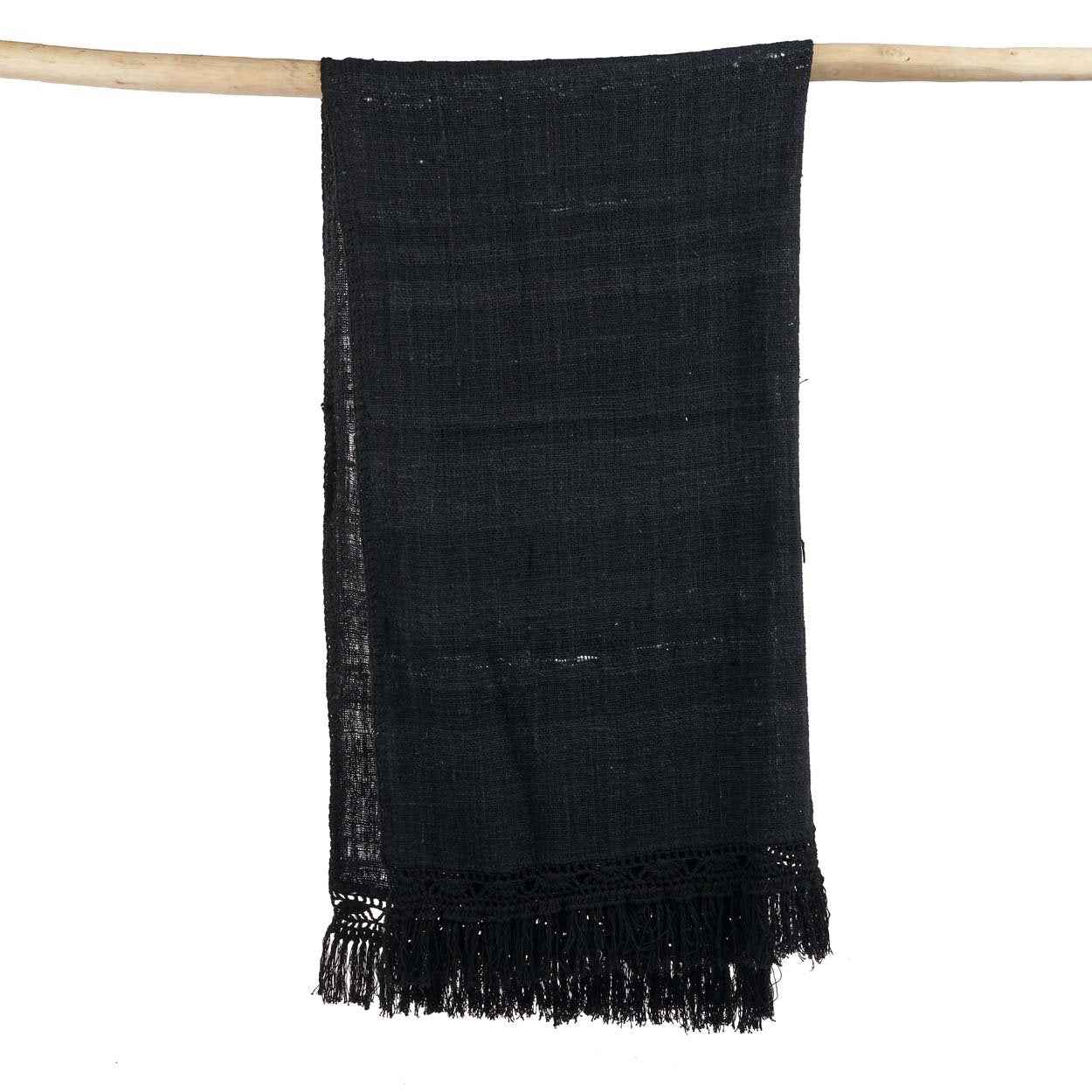 The Gypsy Bed Throw - Black - Bambuá