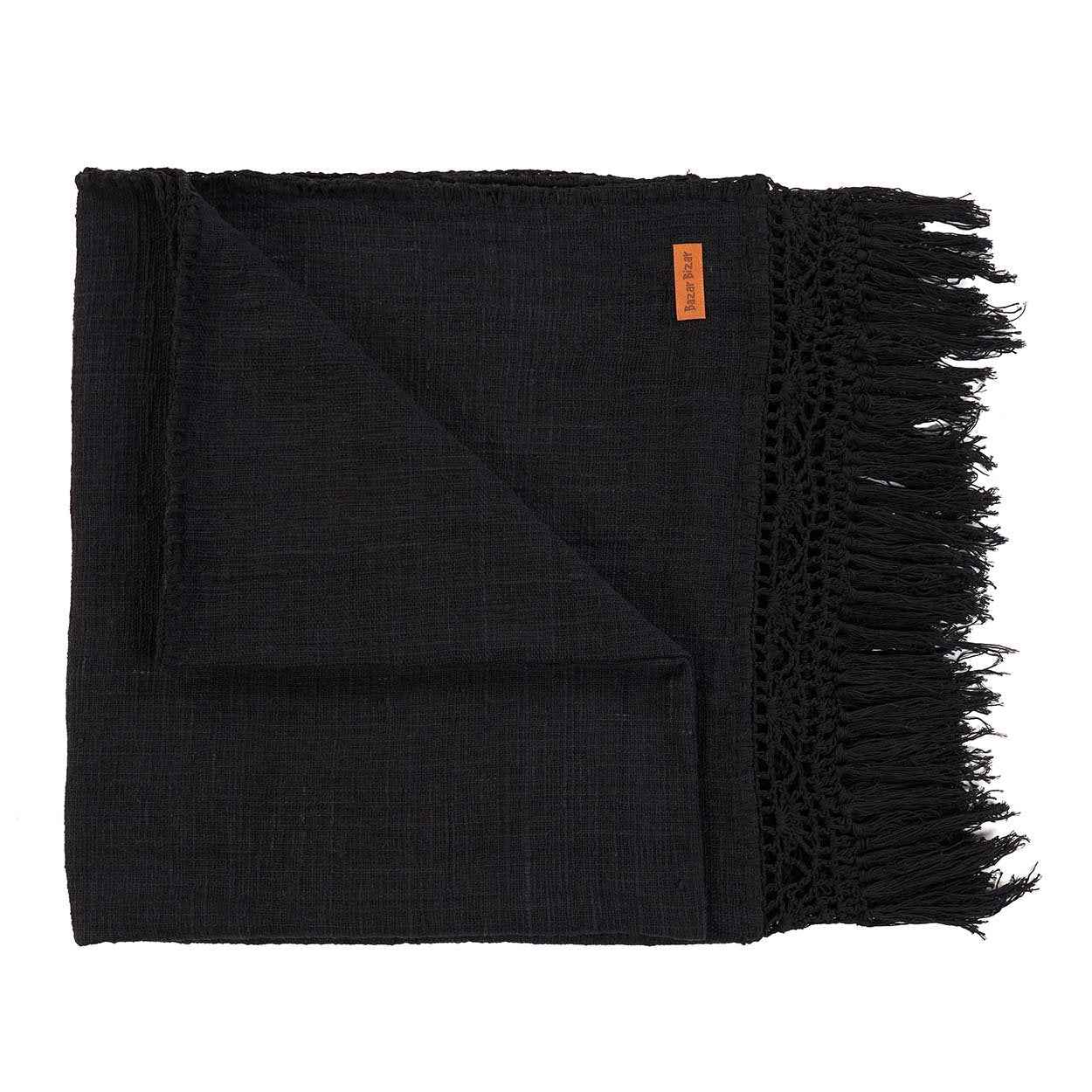 The Gypsy Bed Throw - Black - Bambuá