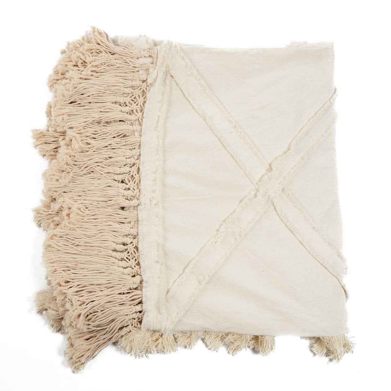 The Berber Bed Throw - Natural - Bambuá