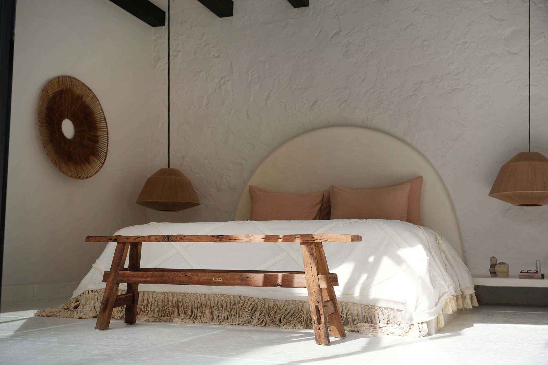 The Berber Bed Throw - Natural - Bambuá