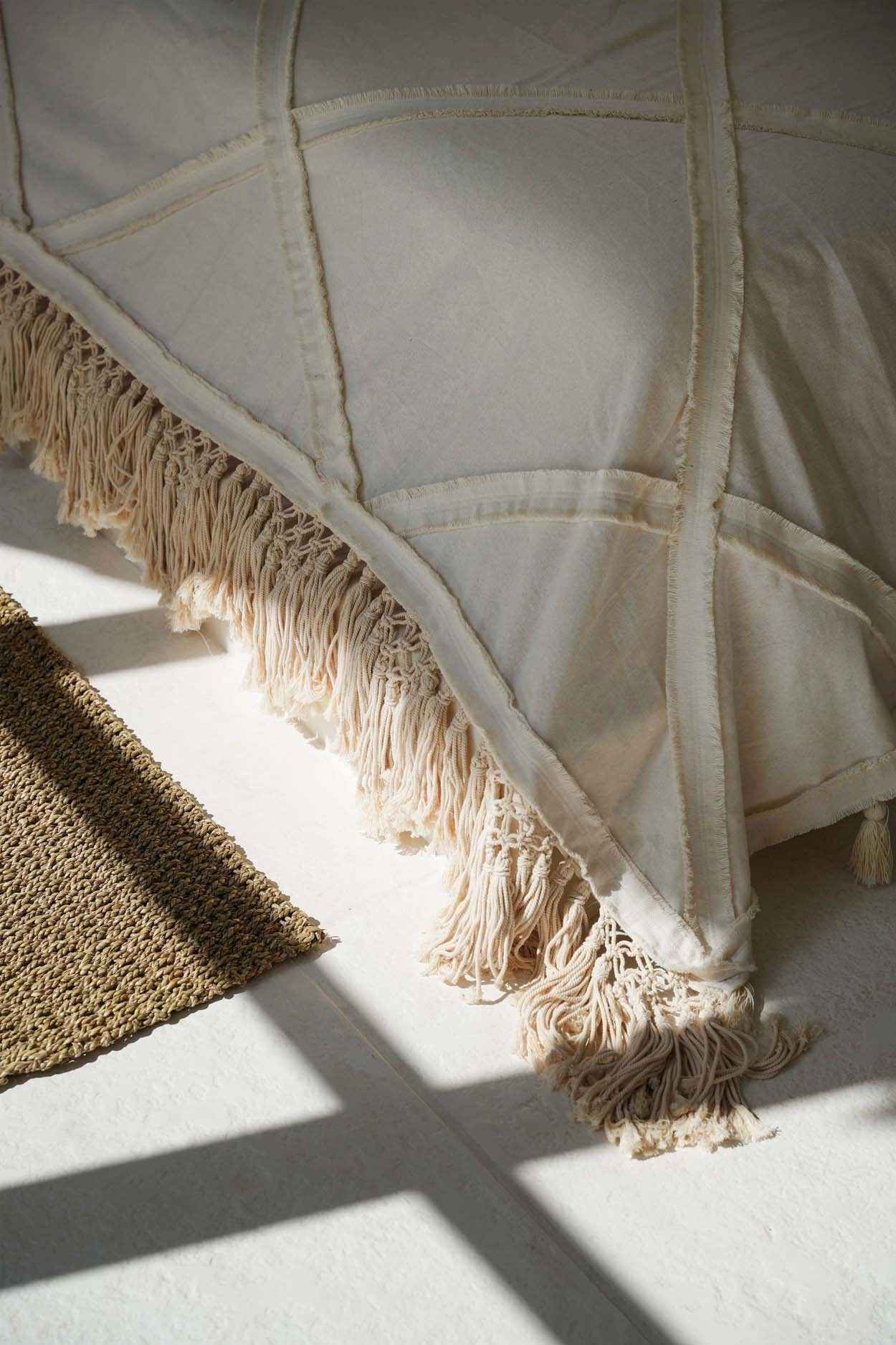 The Berber Bed Throw - Natural - Bambuá