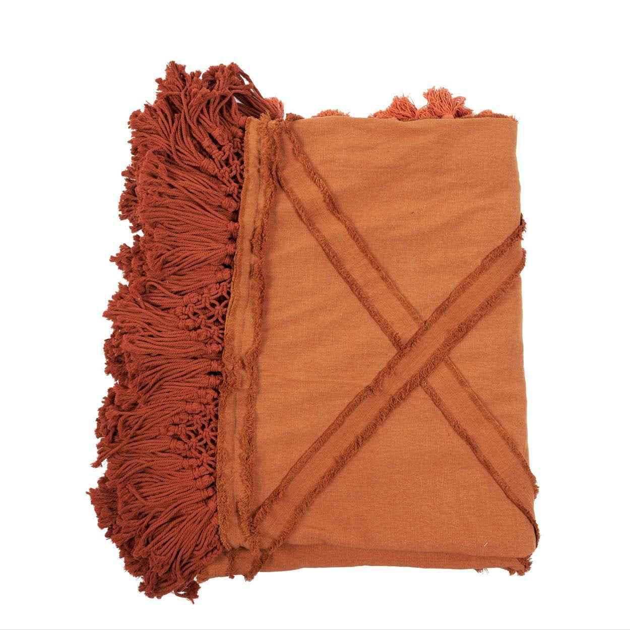 The Berber Bed Throw - Terracotta - Bambuá