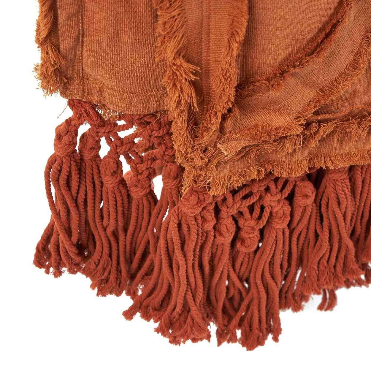 The Berber Bed Throw - Terracotta - Bambuá