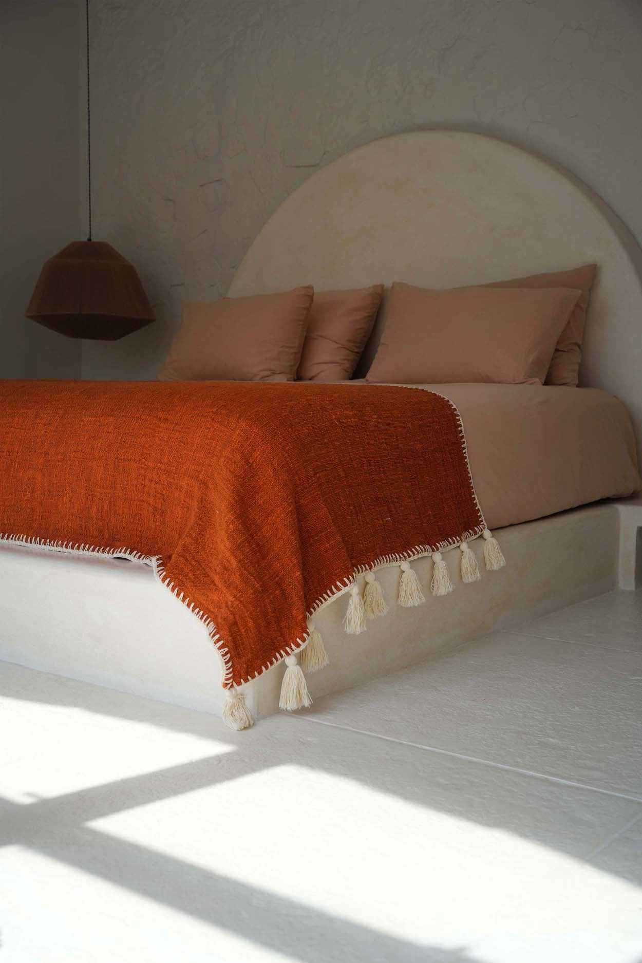 The Stitch Bed Throw - Terracotta - Bambuá
