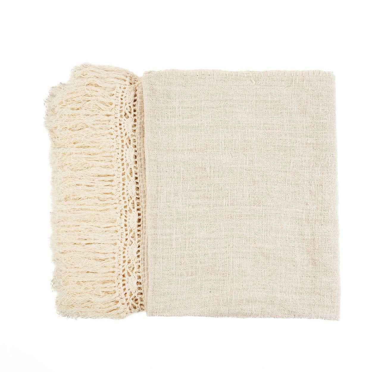 The Gypsy Bed Throw - Natural - Bambuá