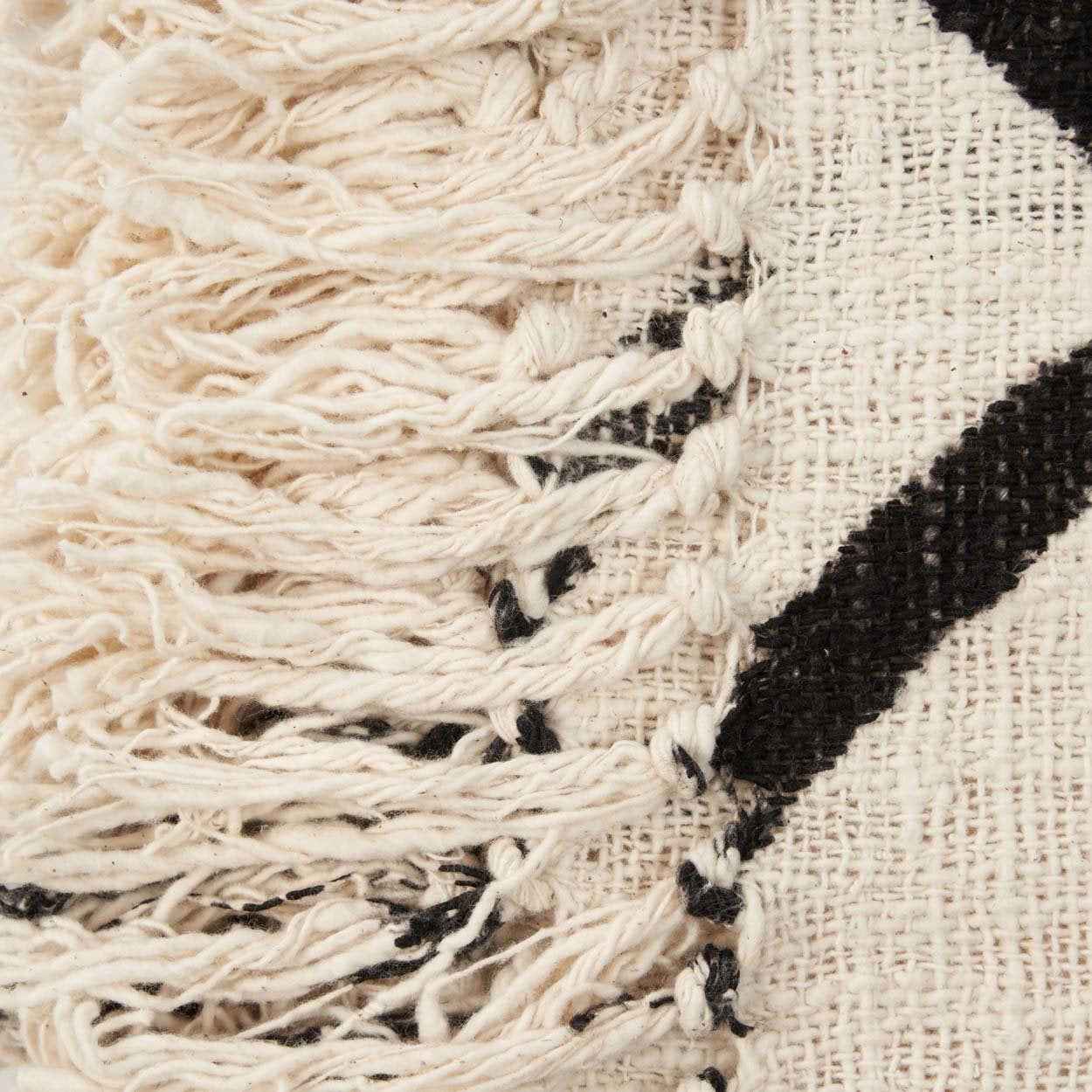The Evil Eye Bed Throw - Natural Black - Bambuá