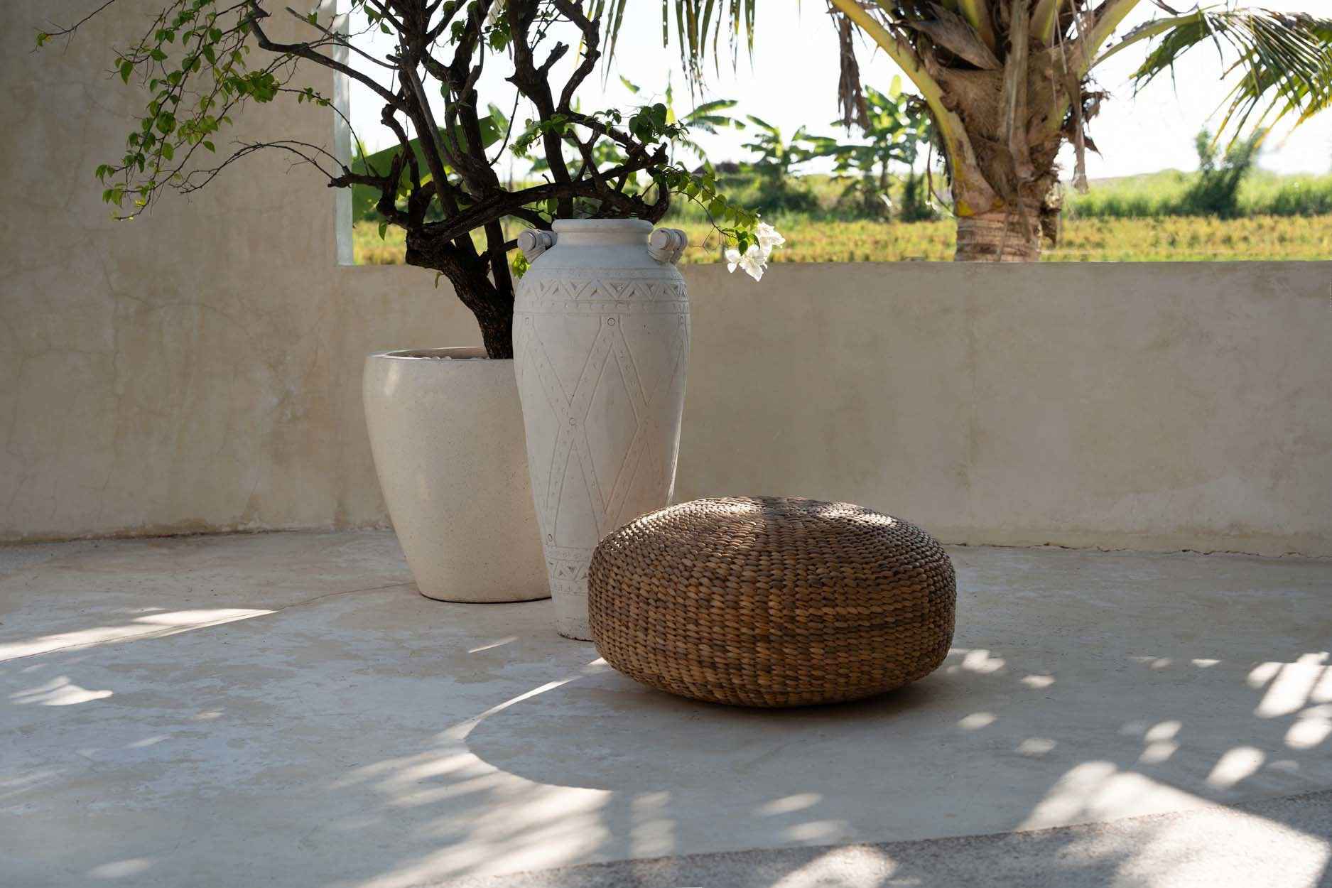 The Hyacinth Pouffe - Natural - M - Bambuá