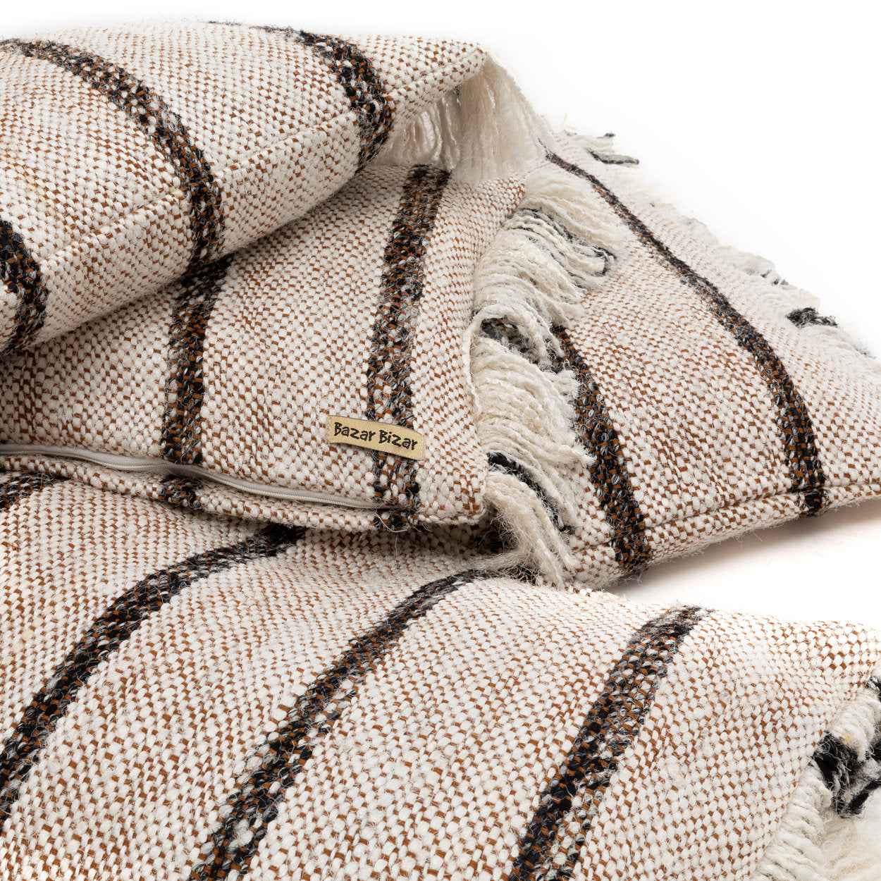 The Oh My Gee Cushion Cover - Bohemian White - 35x100 - Bambuá