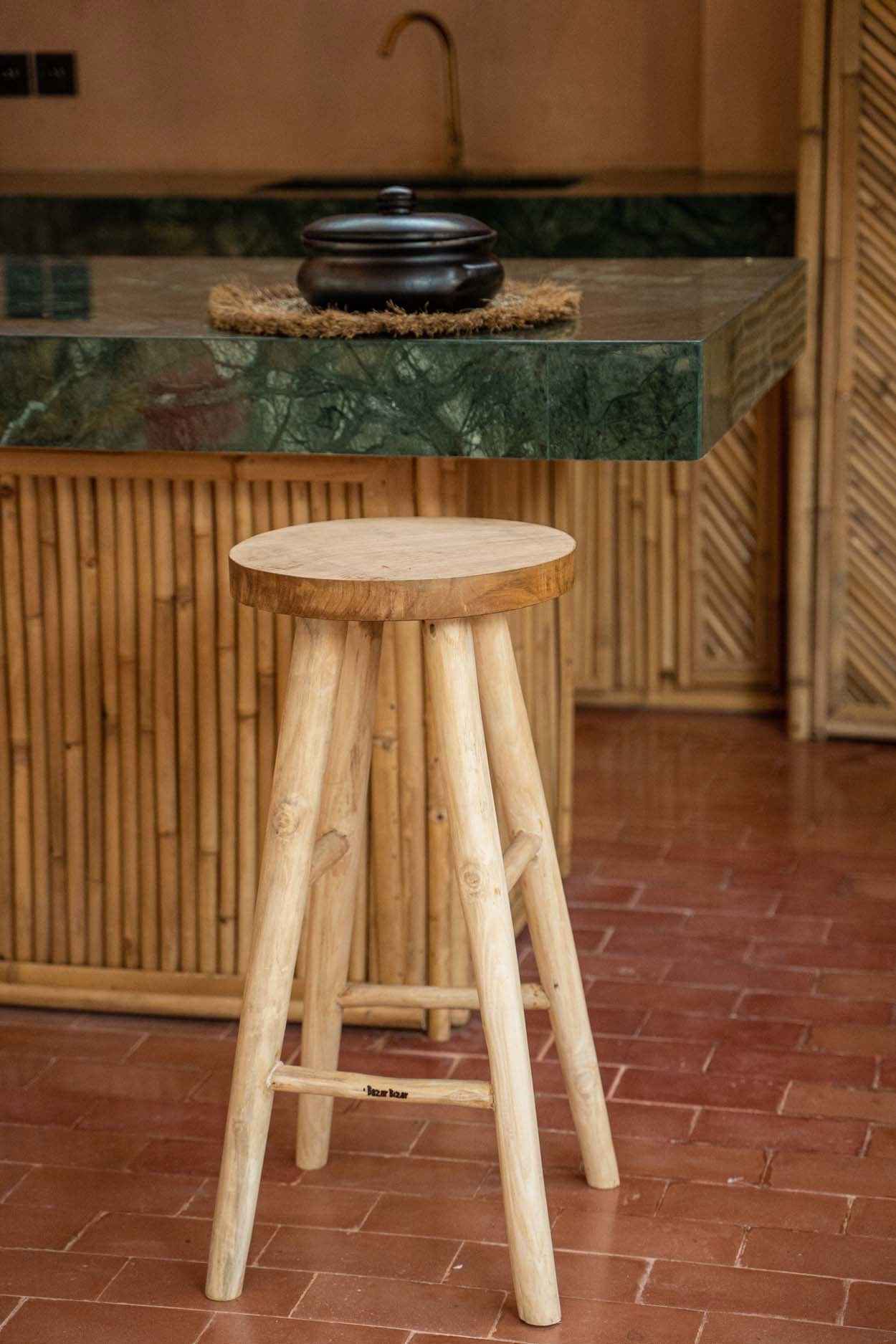 The Kedut Bar Stool - Natural - Bambuá