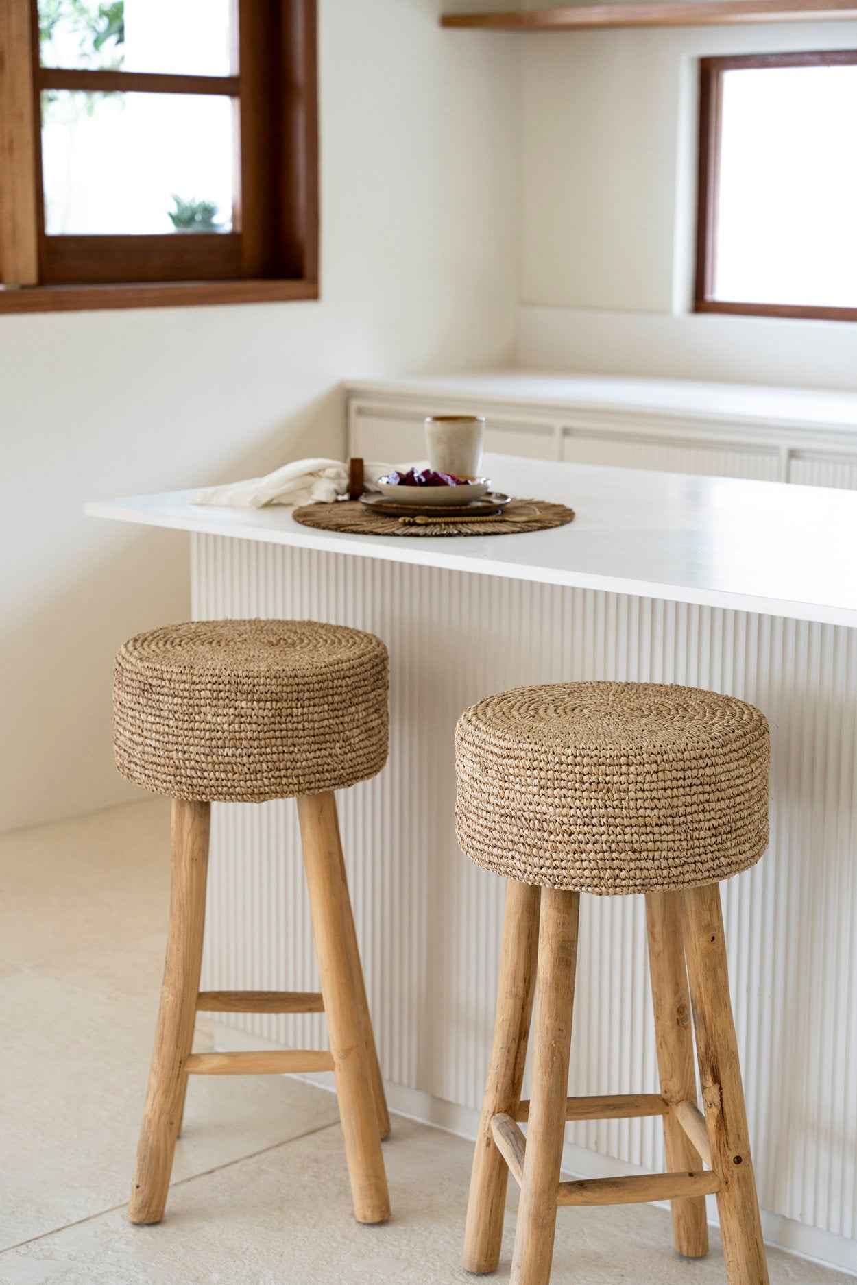 The Raffia Bar Stool - Bambuá