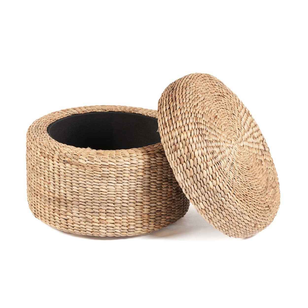 The Circle Storage Ottoman - Natural - Bambuá