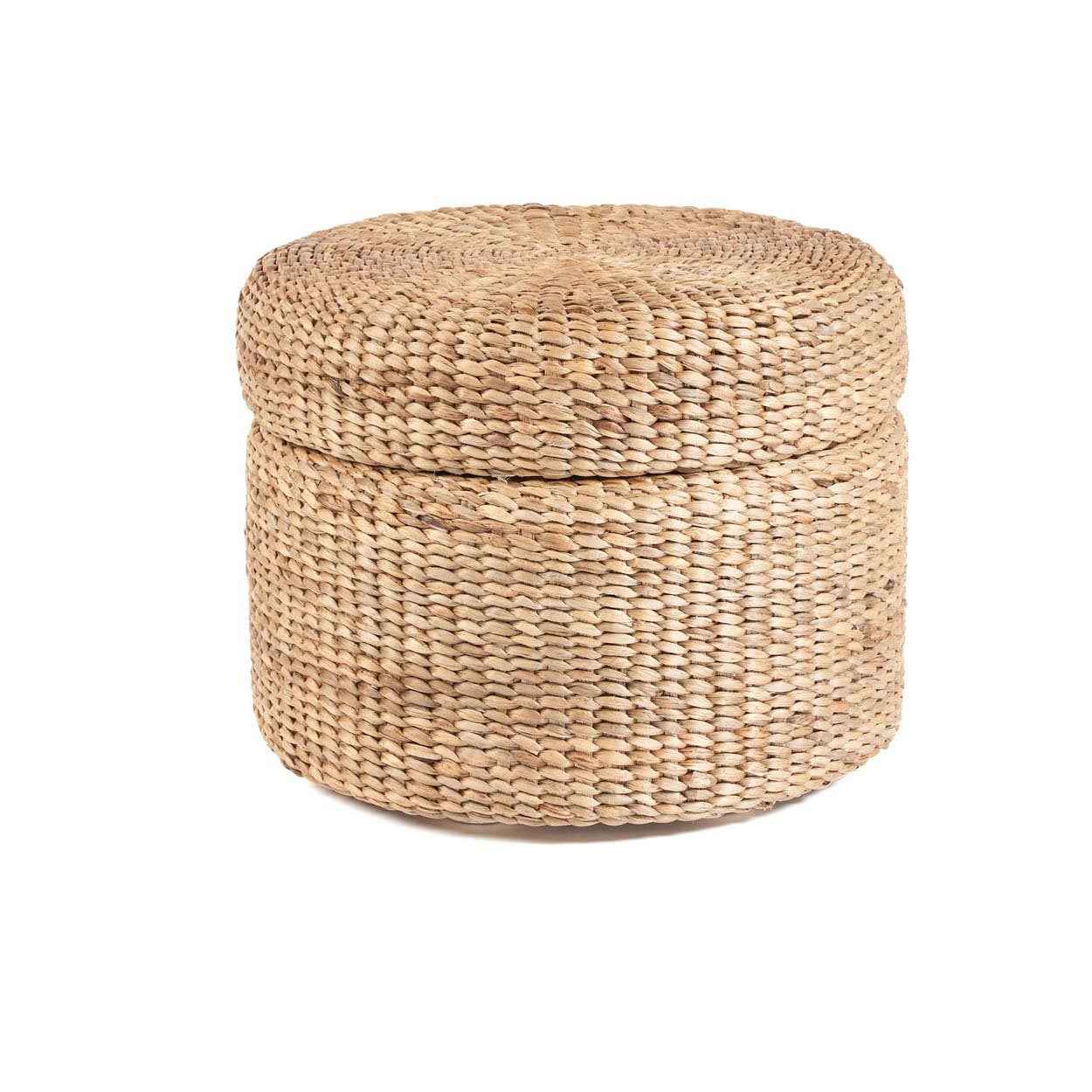 The Circle Storage Ottoman - Natural - Bambuá