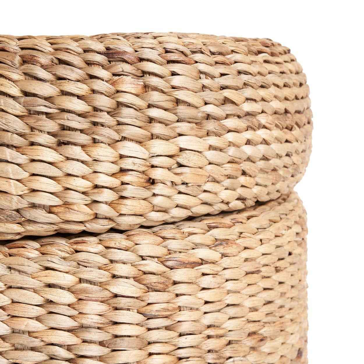 The Circle Storage Ottoman - Natural - Bambuá