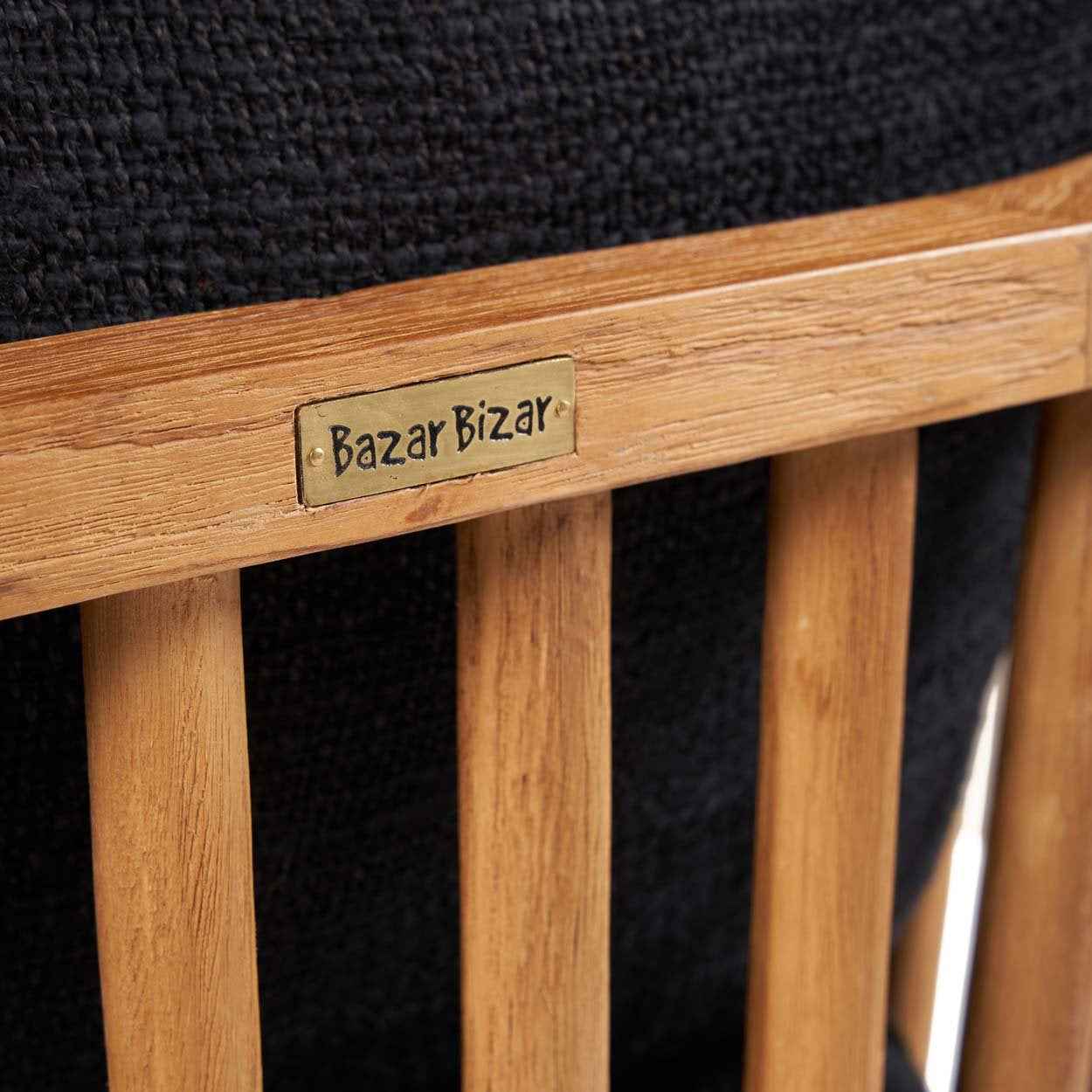 The Malawi One Seater - Natural Black - Bambuá