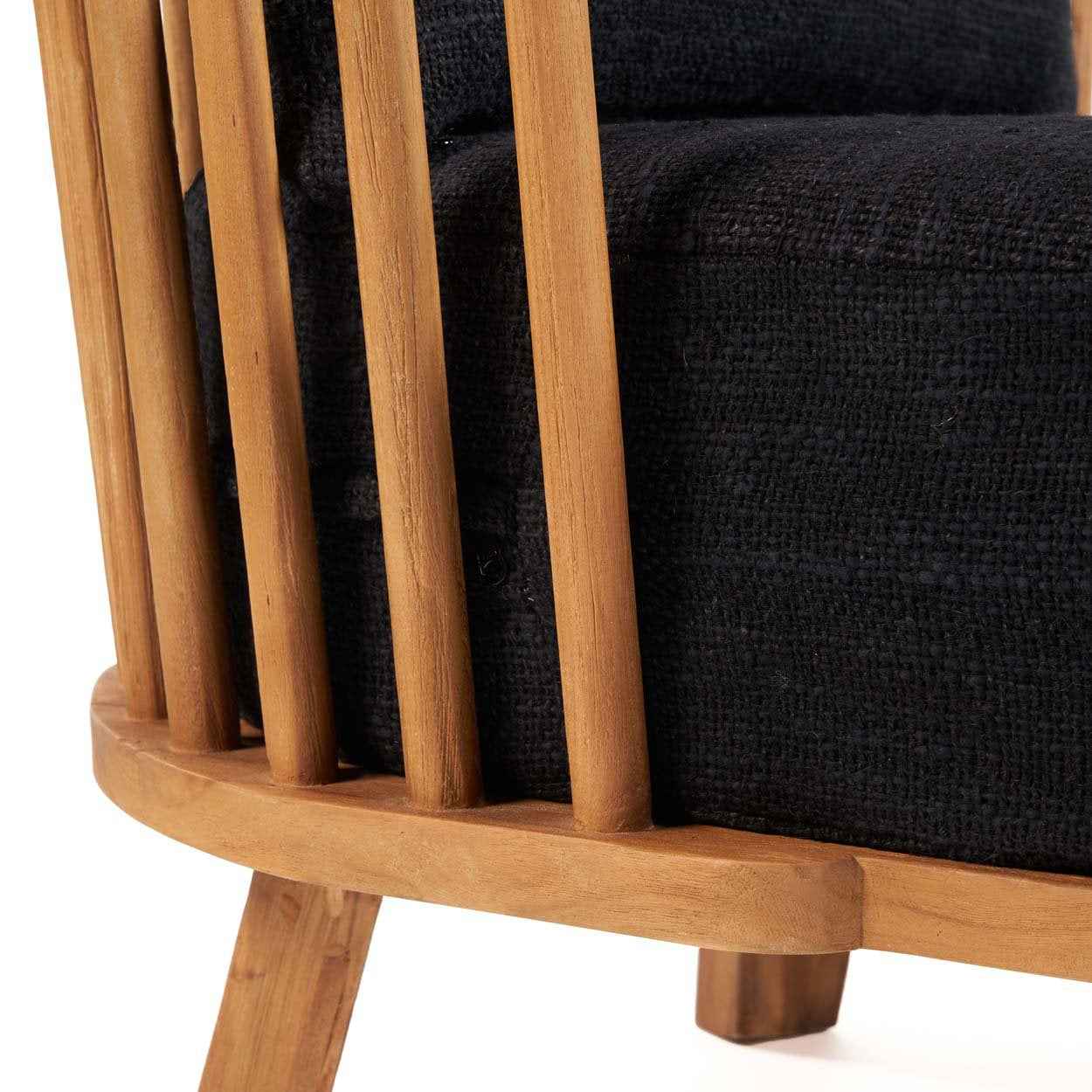The Malawi One Seater - Natural Black - Bambuá