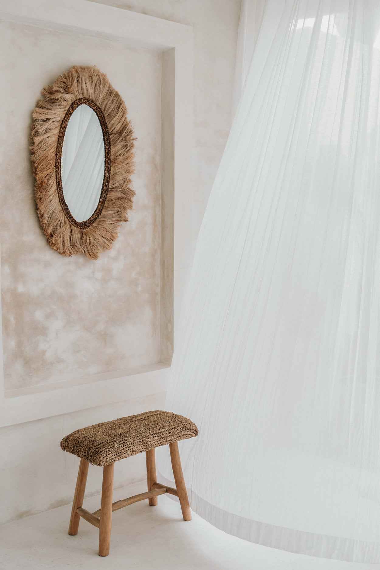 The Raffia Bench - Natural - Bambuá