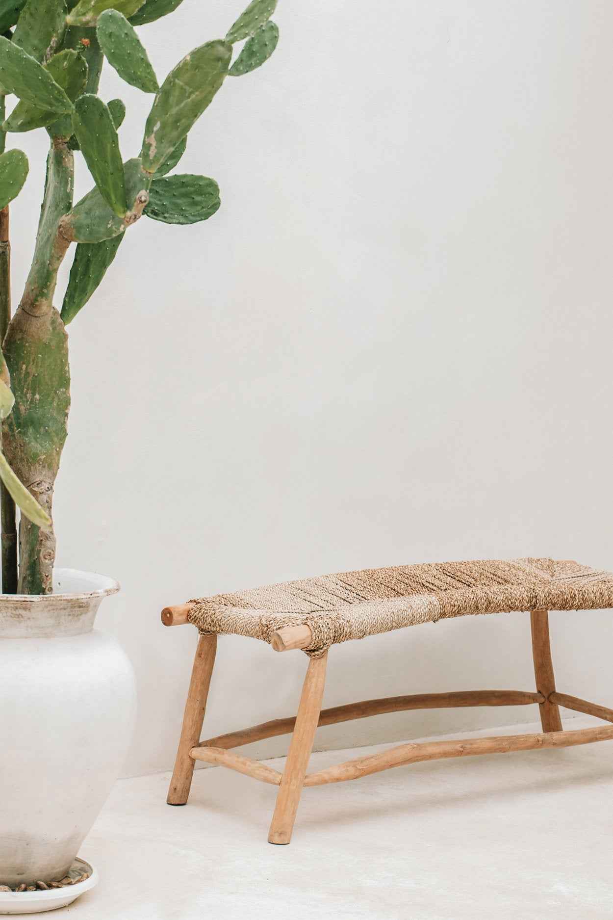 The Porto Seagrass Bench - Natural - L - Bambuá