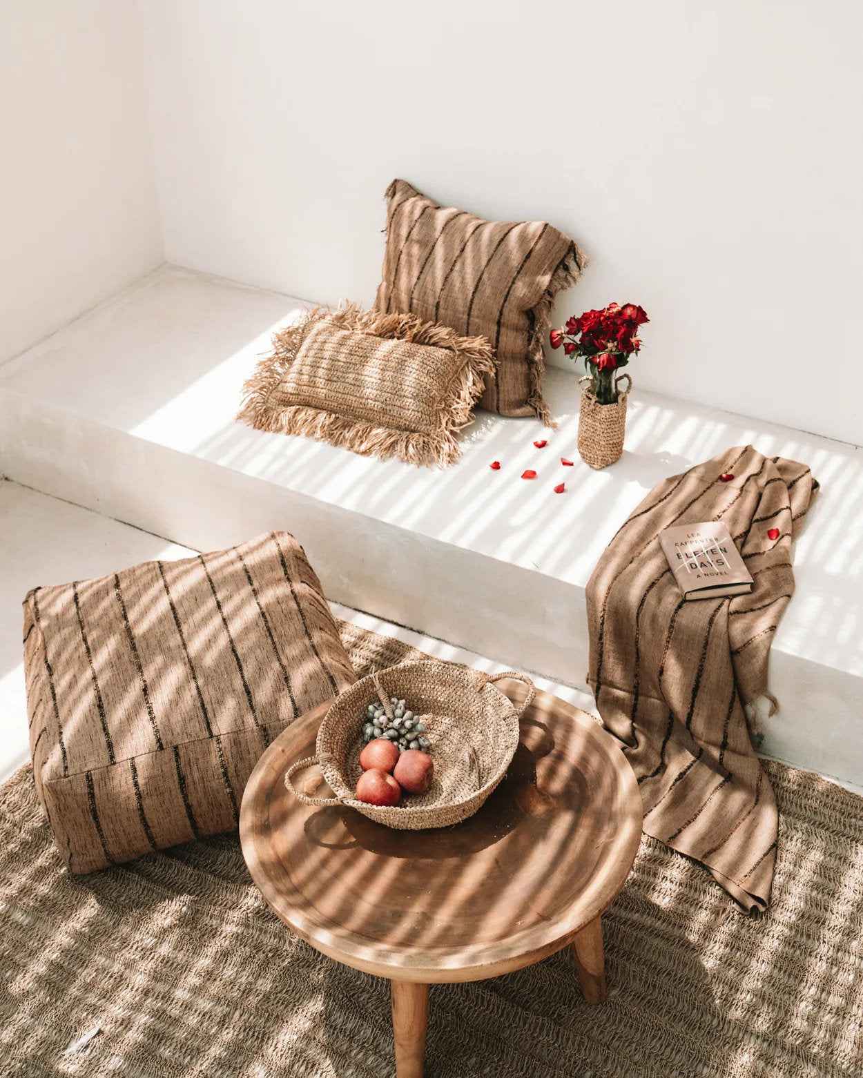The Raffia Cushion Cover Rectangular - Natural - 30x50 - Bambuá
