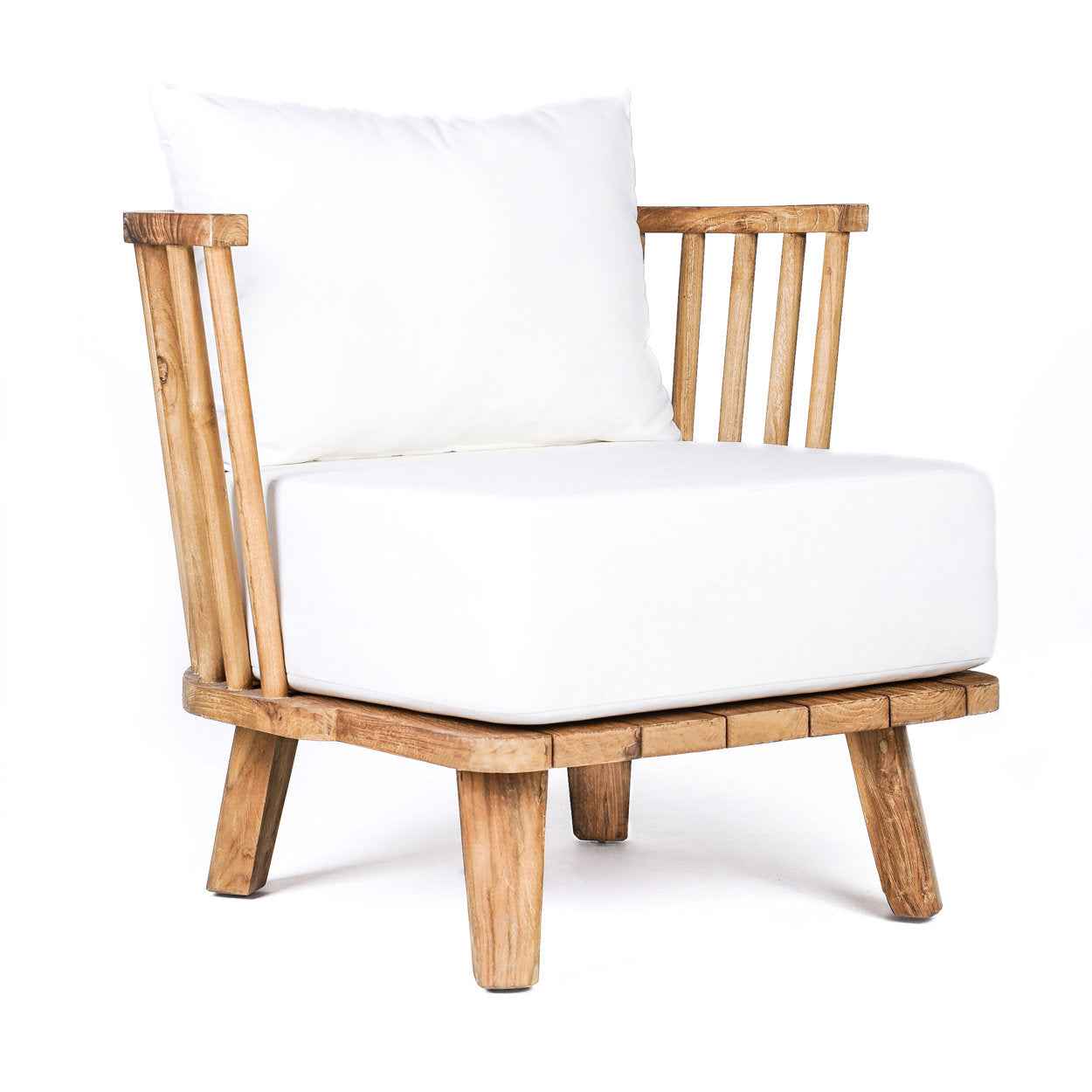 The Malawi One Seater - Natural White - Bambuá