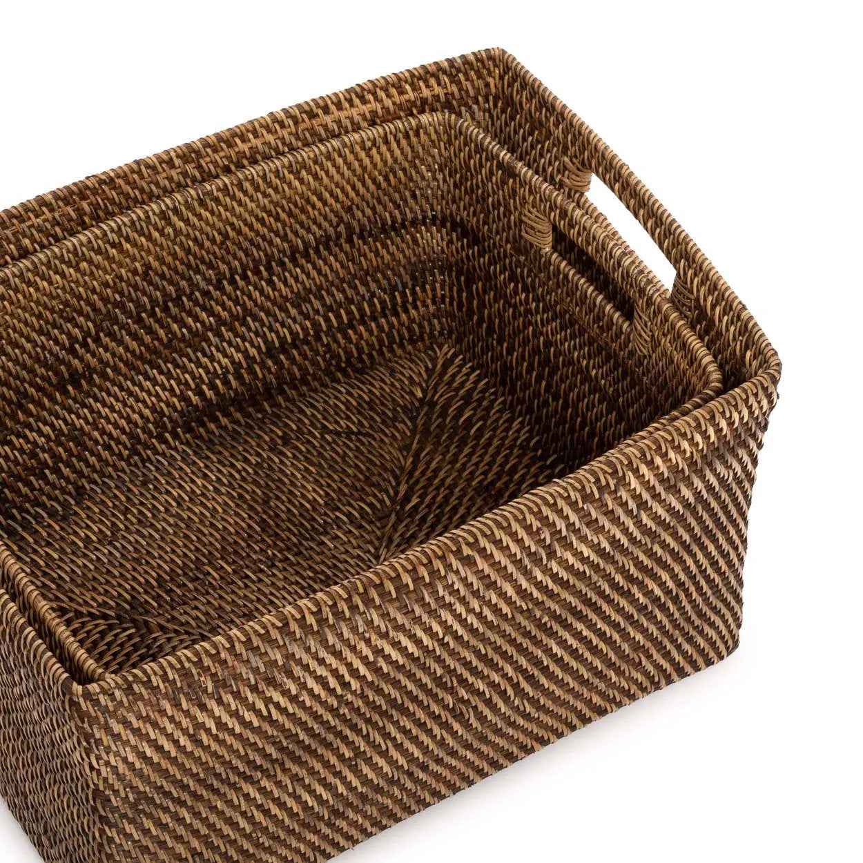 The Colonial Magazine Basket - Natural Brown - L - Bambuá