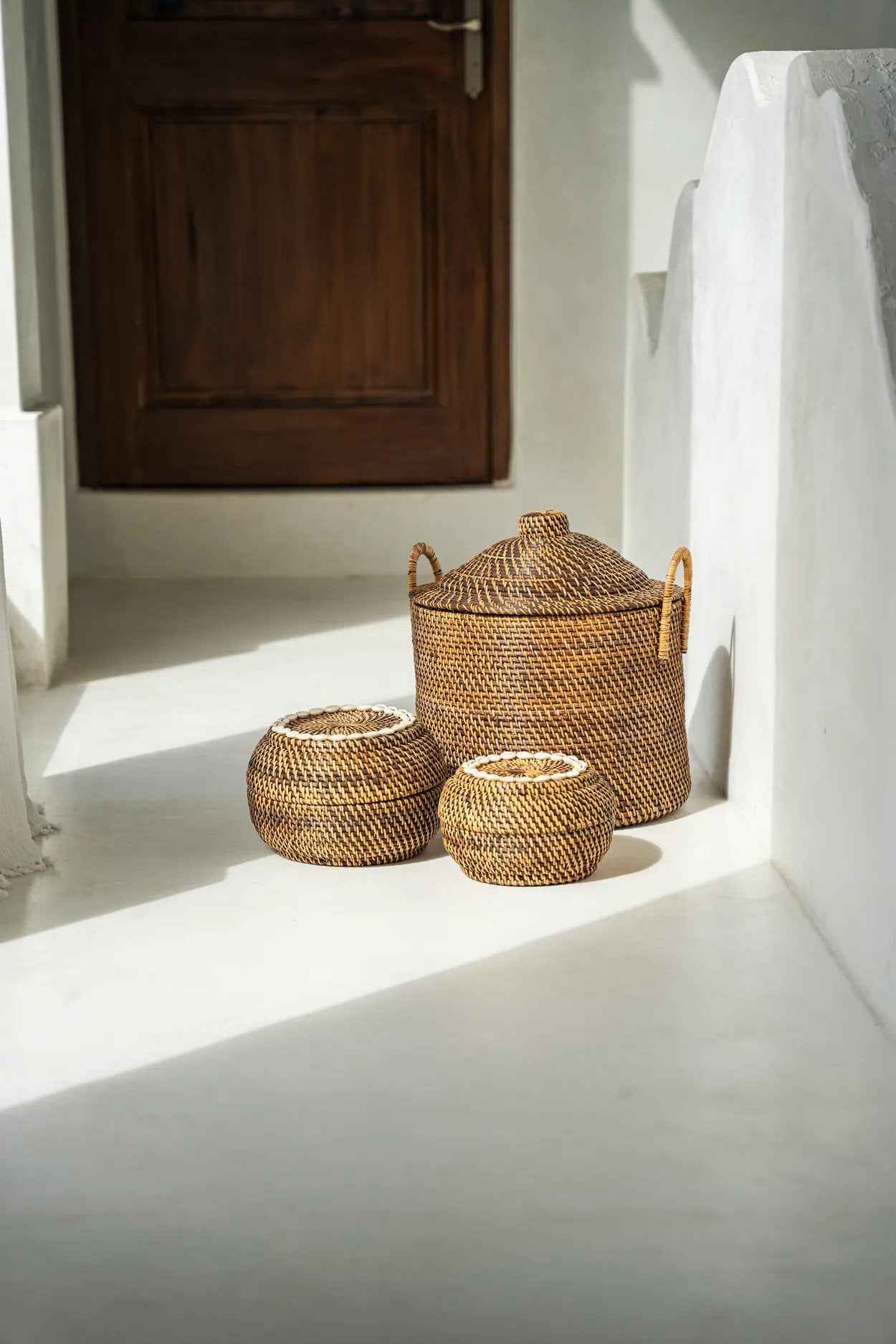 The Colonial Handles Basket - Natural Brown - Bambuá