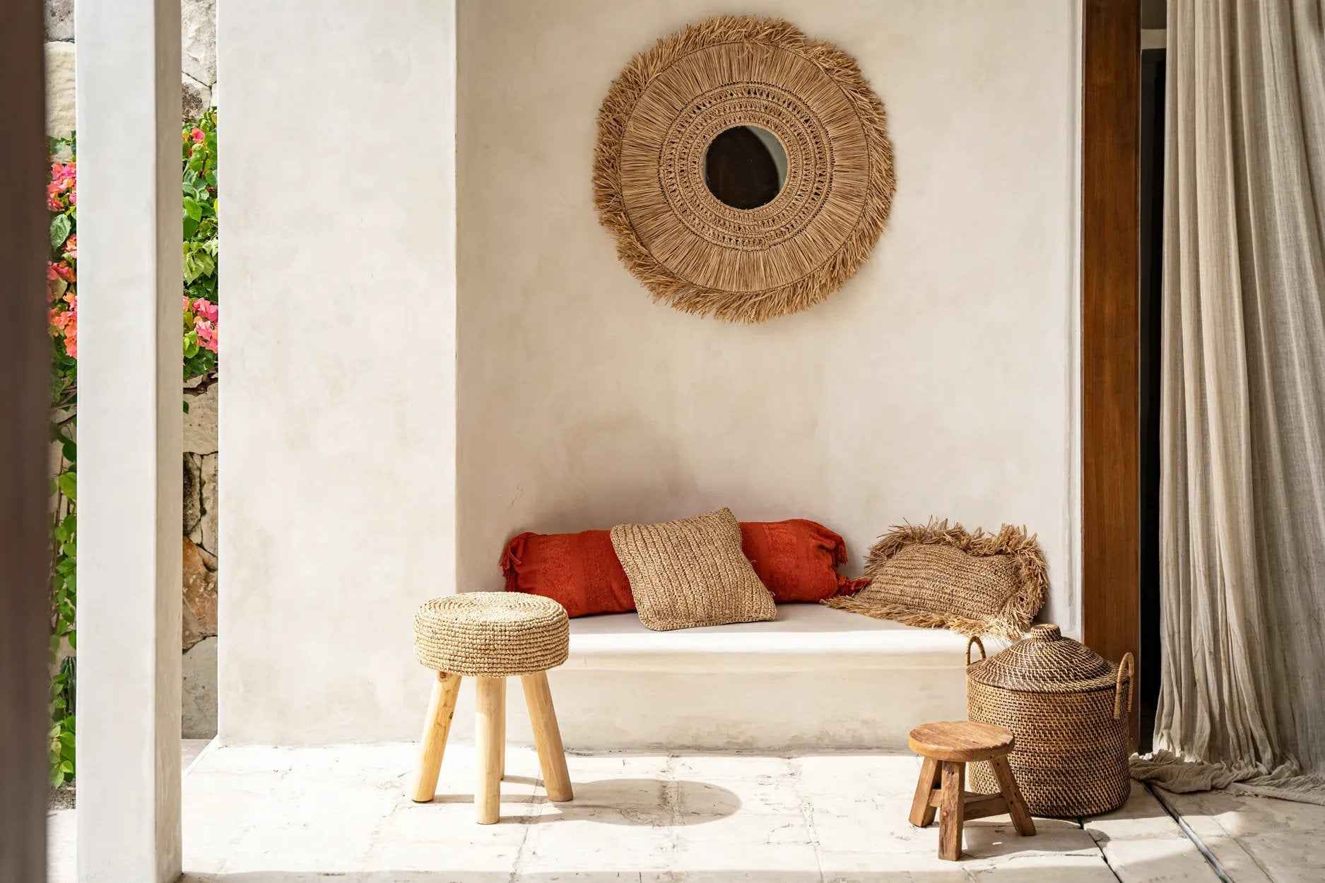 The Colonial Handles Basket - Natural Brown - Bambuá