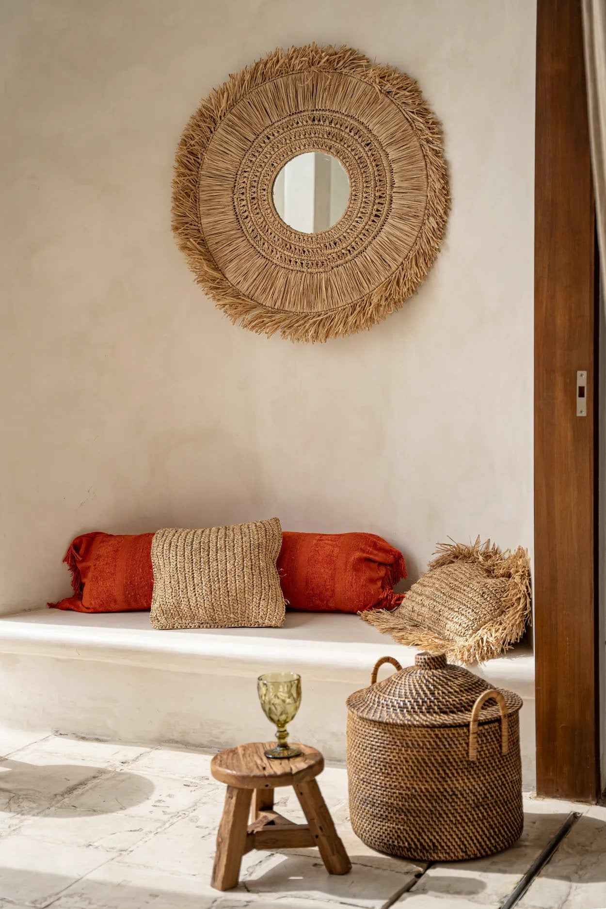 The Colonial Handles Basket - Natural Brown - Bambuá