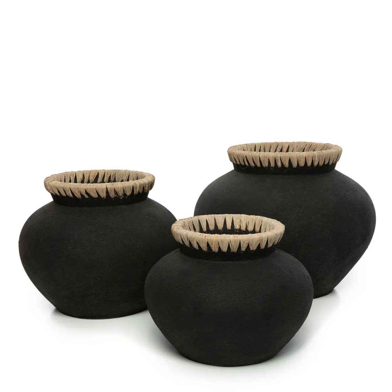 The Styly Vase - Black Natural - L - Bambuá