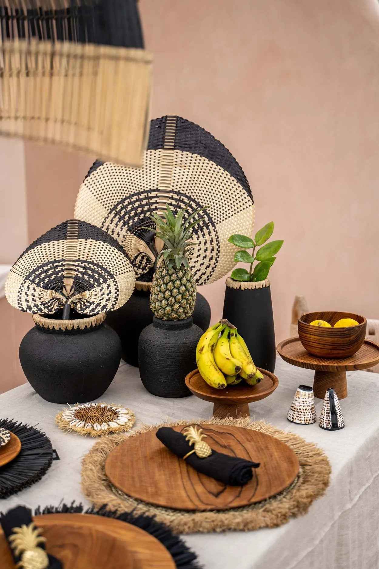 The Styly Vase - Black Natural - M - Bambuá
