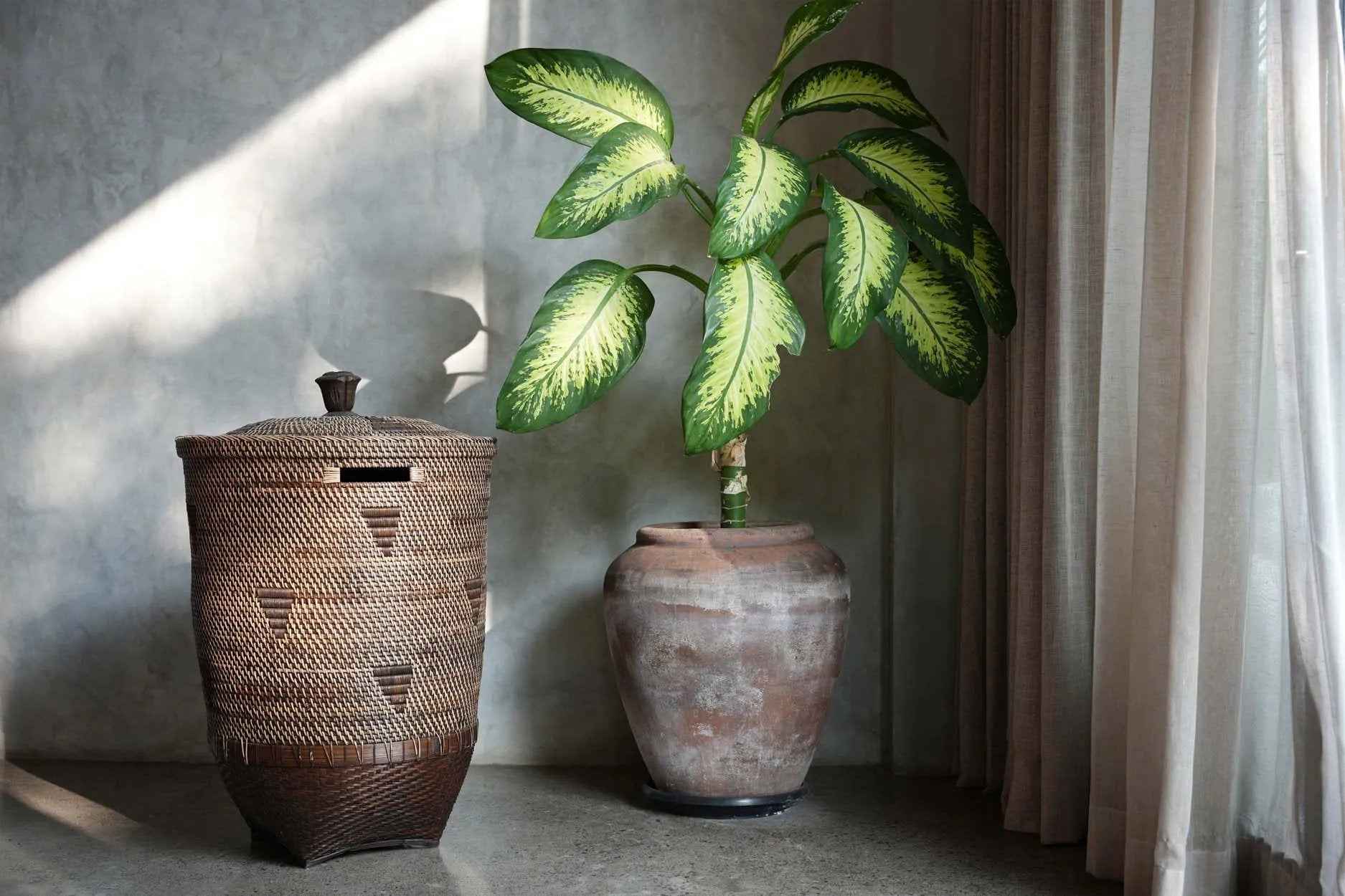 The Colonial Laundry Basket - Natural Brown - XL - Bambuá