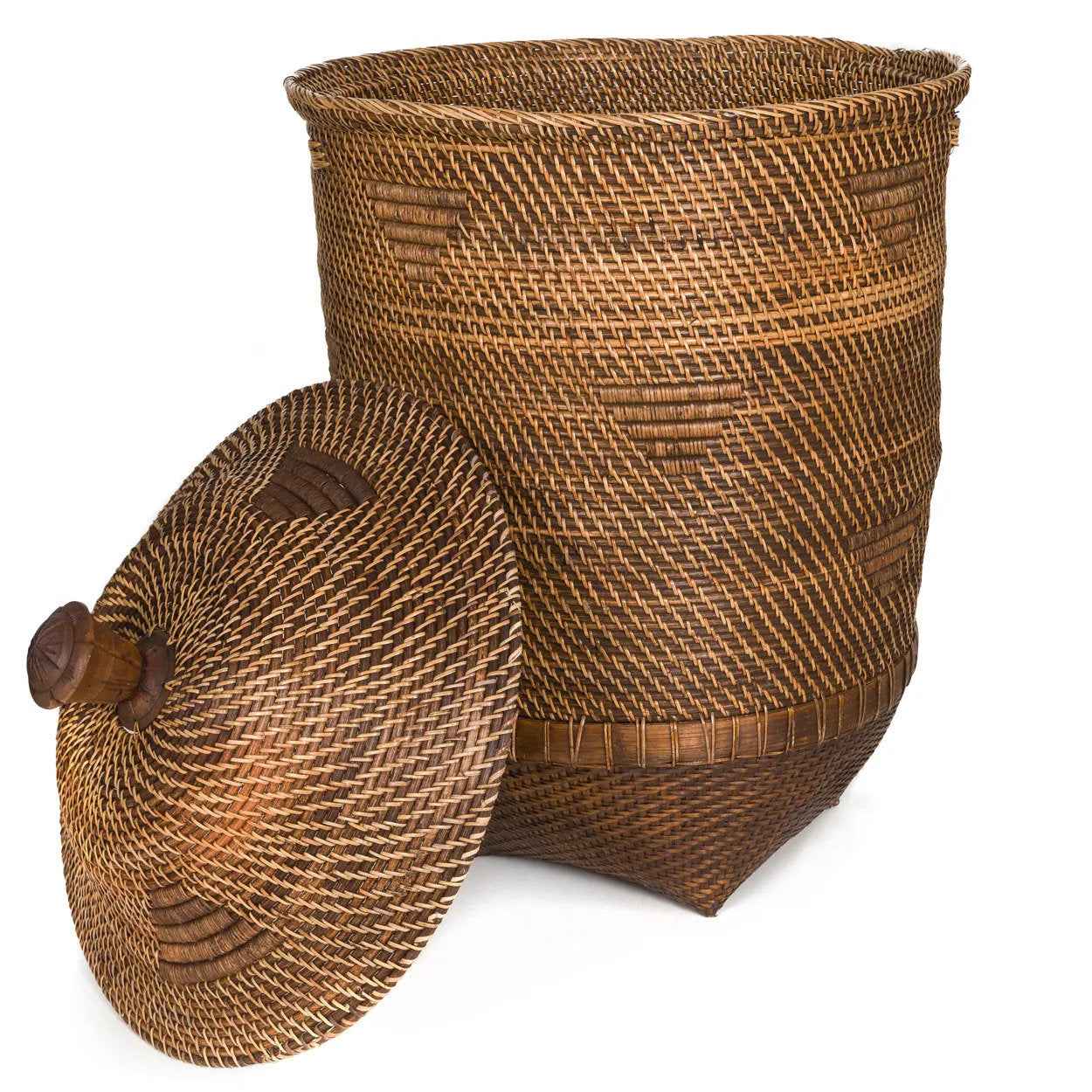 The Colonial Laundry Basket - Natural Brown - XL - Bambuá