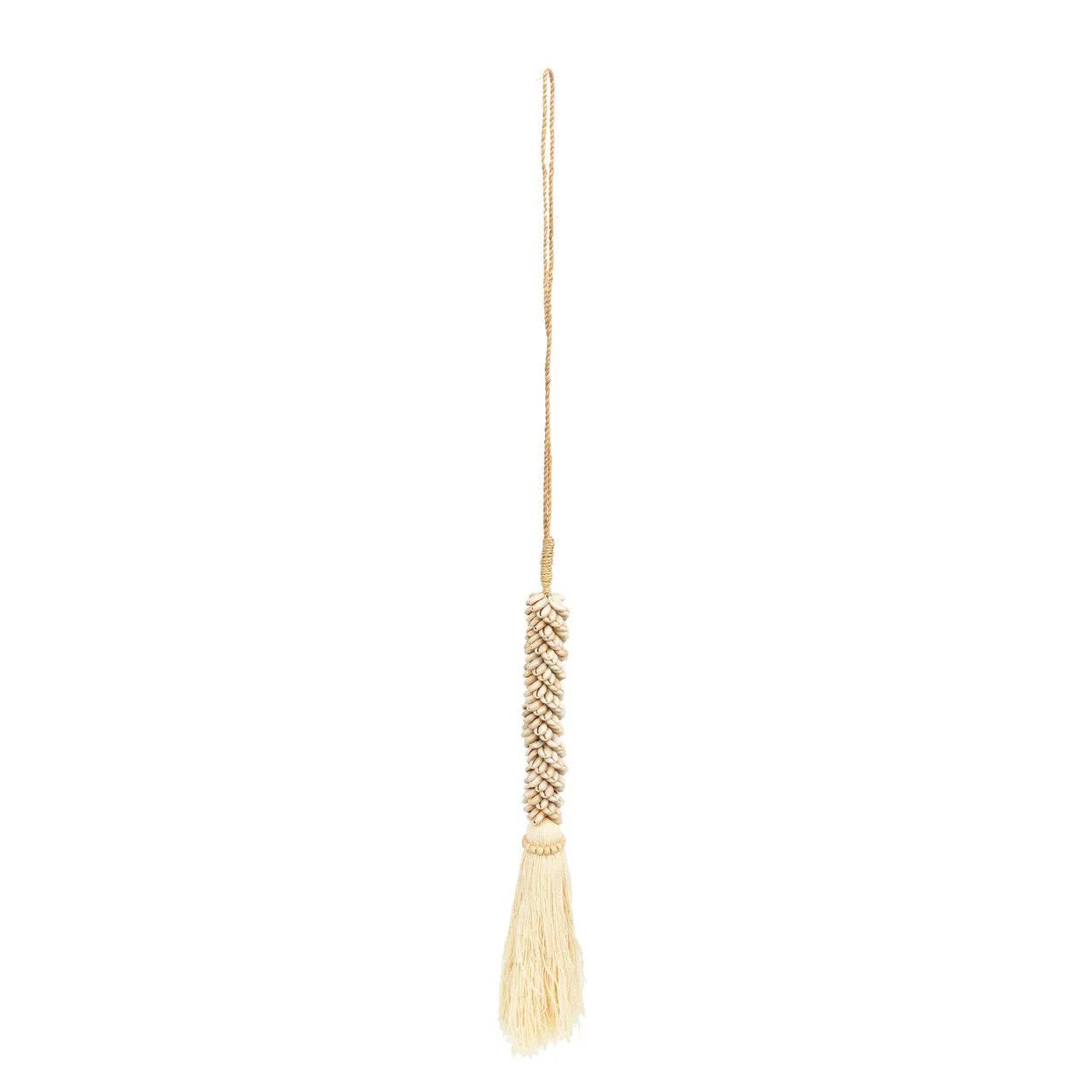 The Cowrie & Cotton Tassel - Natural - Bambuá