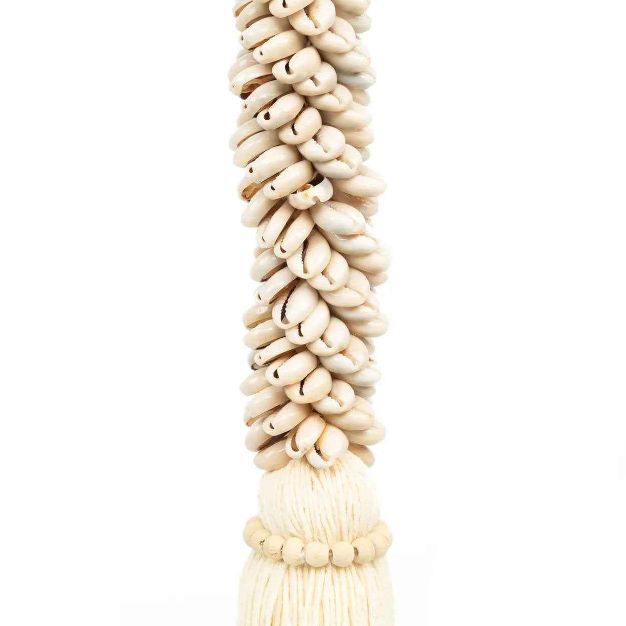 The Cowrie & Cotton Tassel - Natural