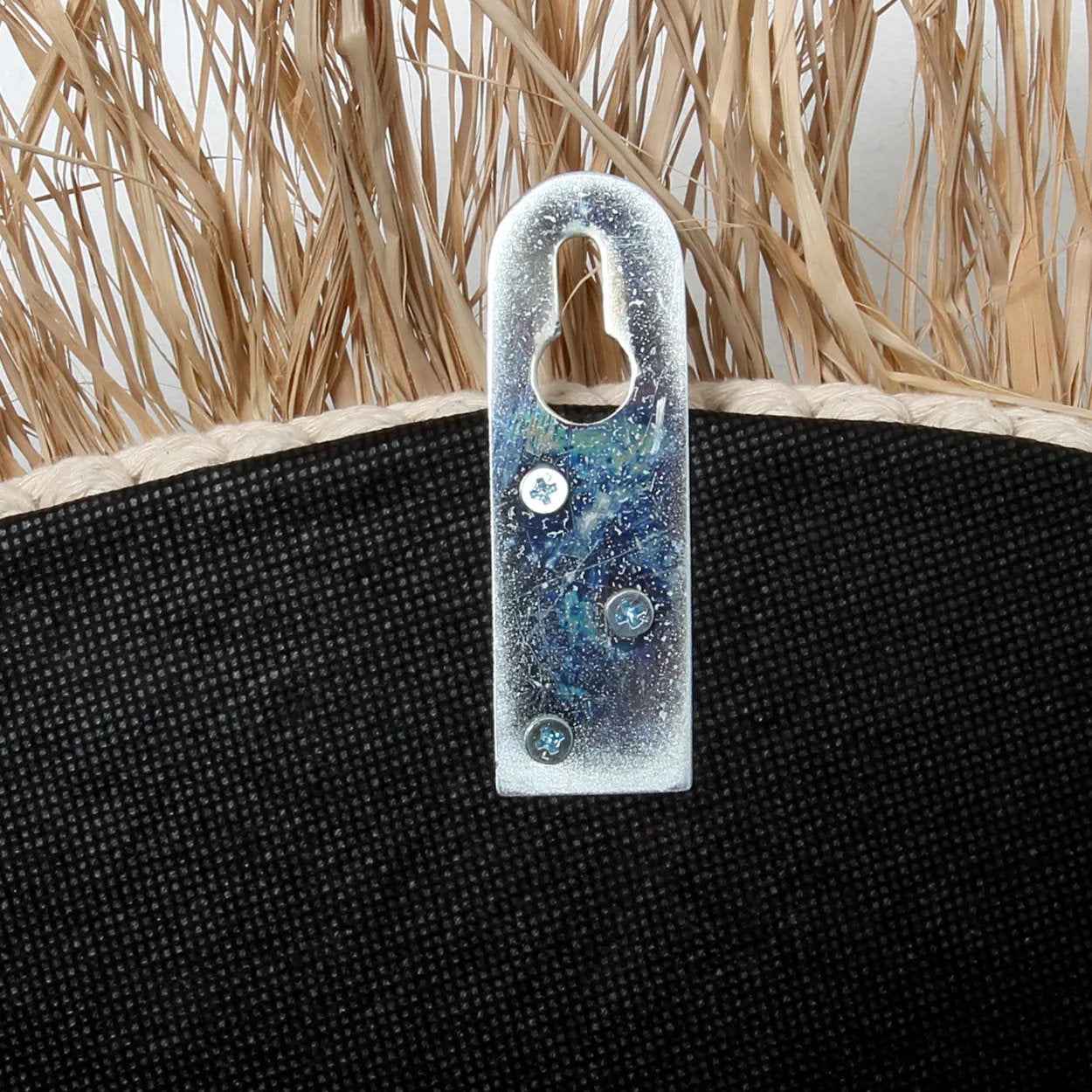 The Raffia Cowrie Mirror - Natural White - Bambuá