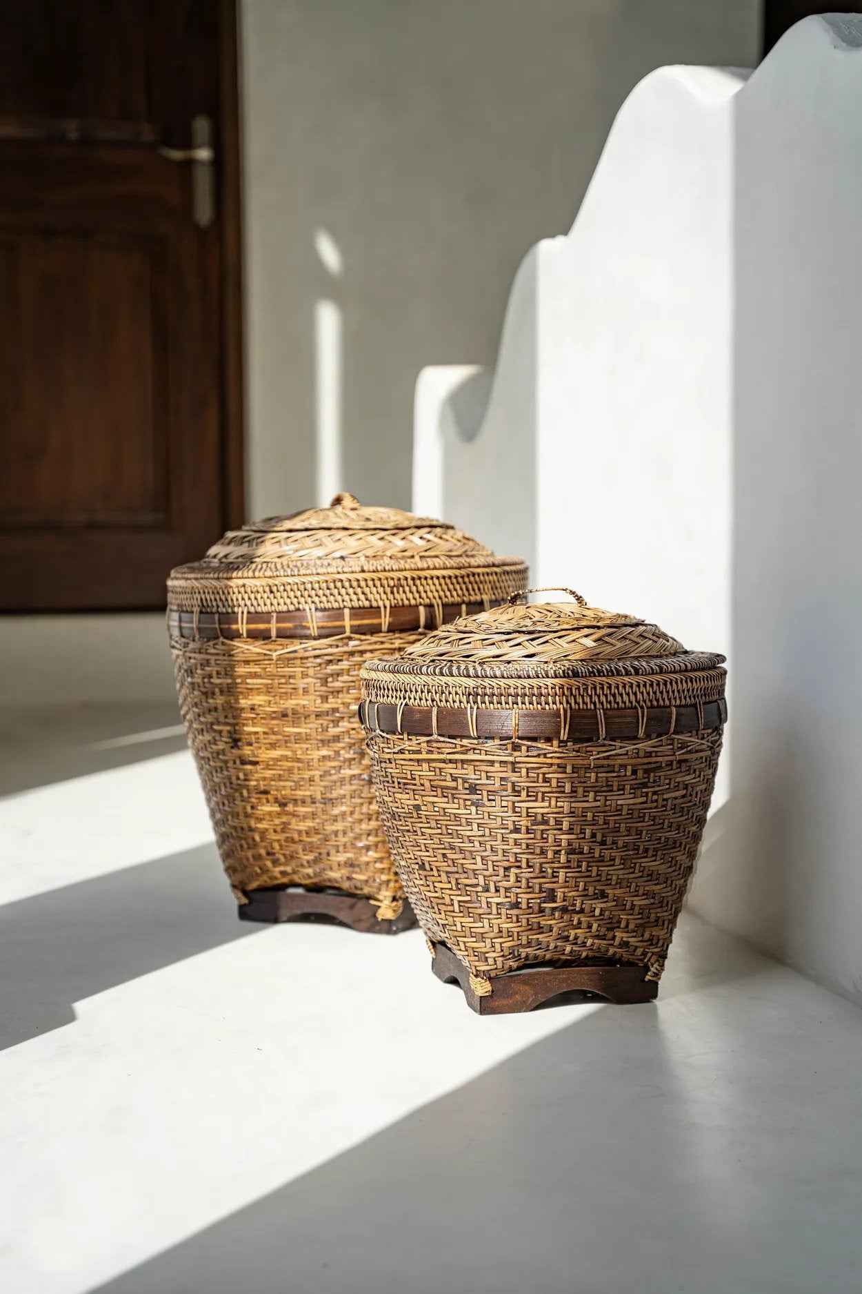 The Colonial Storage Basket - Natural Brown - L - Bambuá