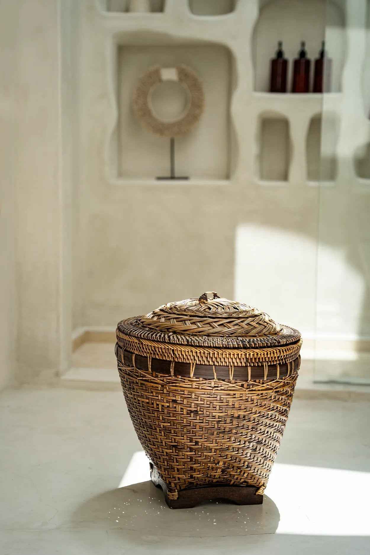 The Colonial Storage Basket - Natural Brown - L - Bambuá