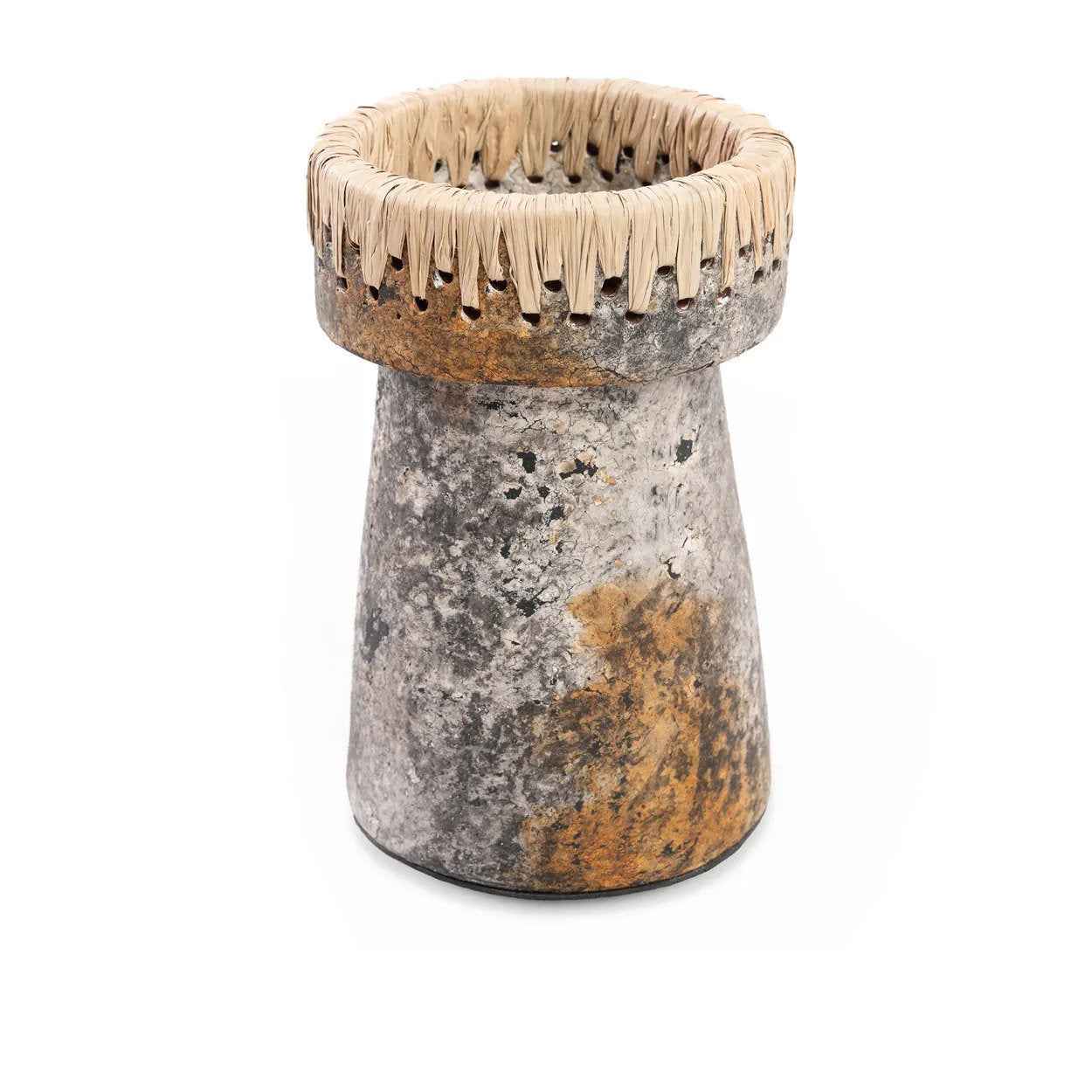 The Pretty Candle Holder - Antique Grey - L - Bambuá
