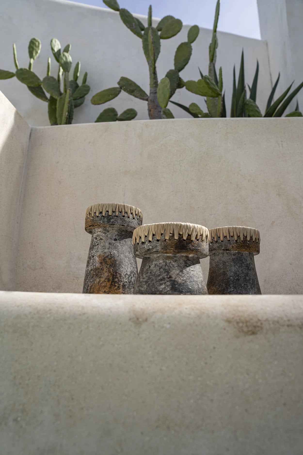 The Pretty Candle Holder - Antique Grey - L - Bambuá