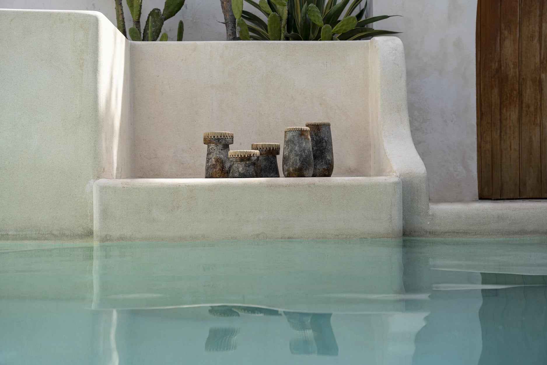 The Pretty Candle Holder - Antique Grey - L - Bambuá
