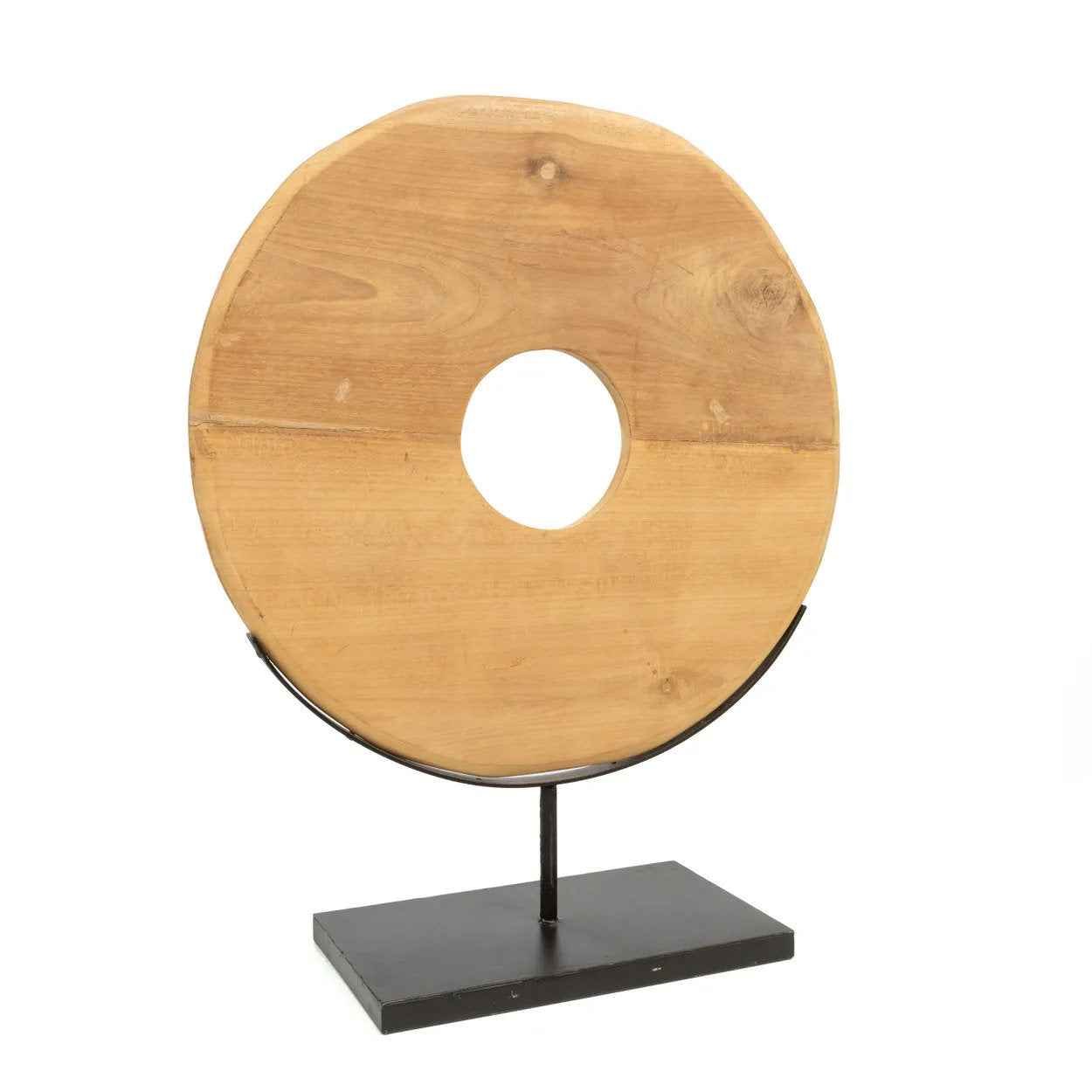 The Teak Disc on Stand - L - Bambuá