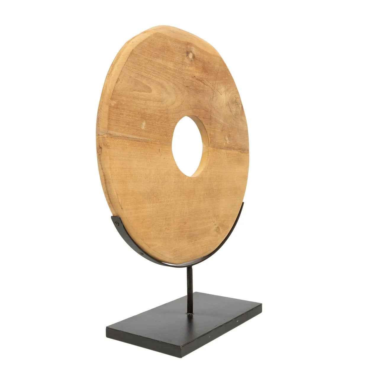 The Teak Disc on Stand - L - Bambuá