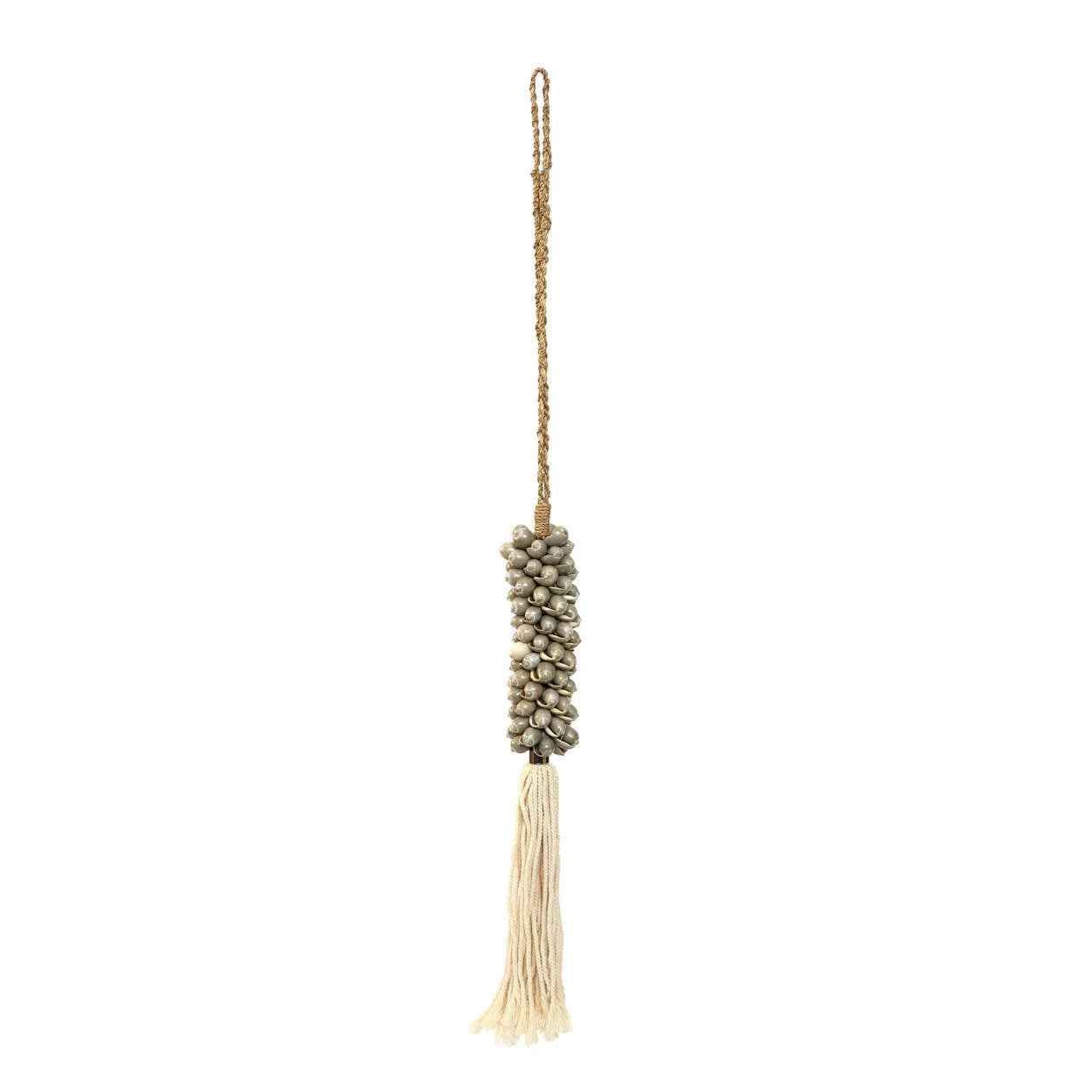 The Shell & Cotton Tassel - Grey - Bambuá