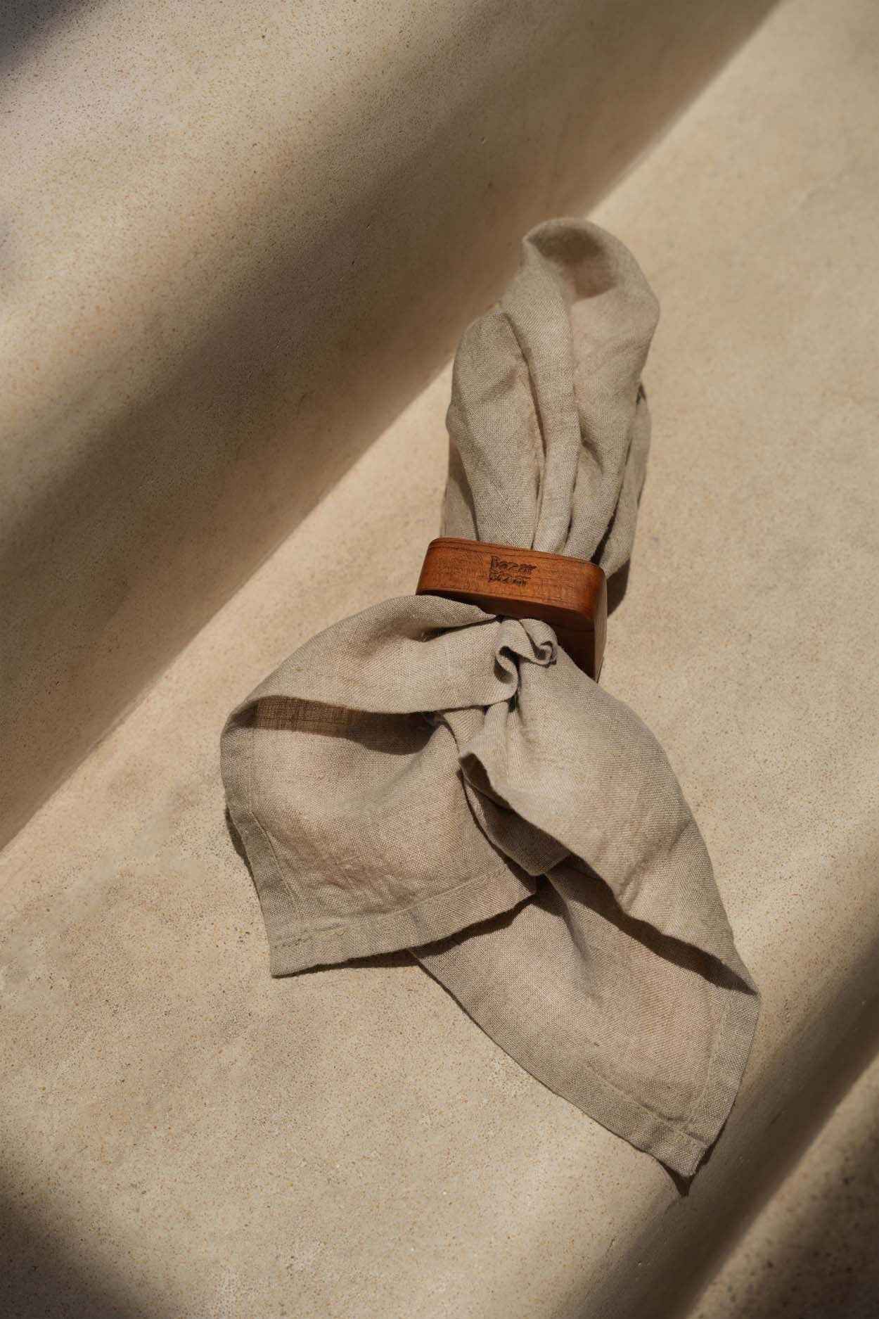 The Teak Root Napkin Rings - Set of 4 - Bambuá