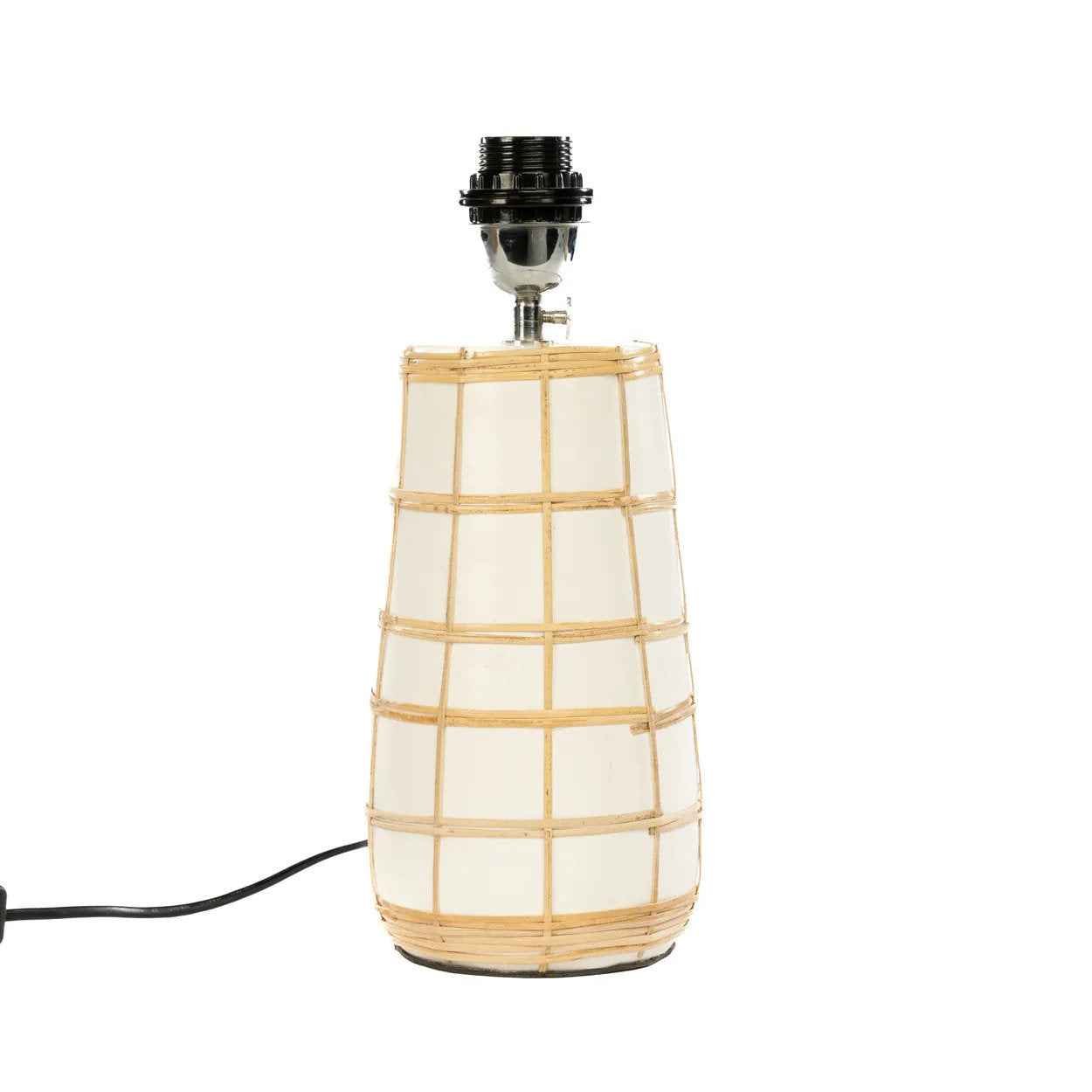 The Molokai Table Lamp - White Natural - Bambuá