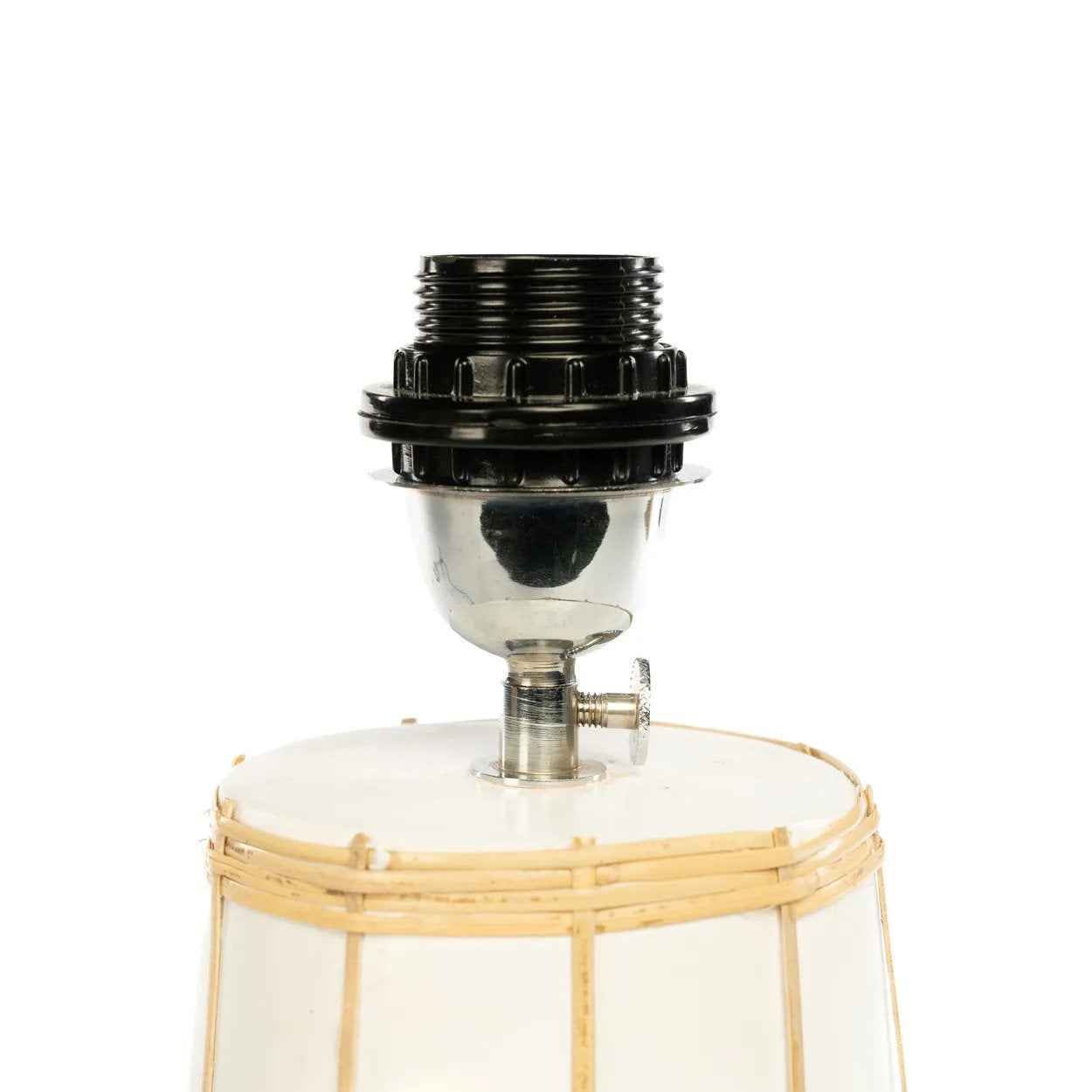 The Molokai Table Lamp - White Natural - Bambuá