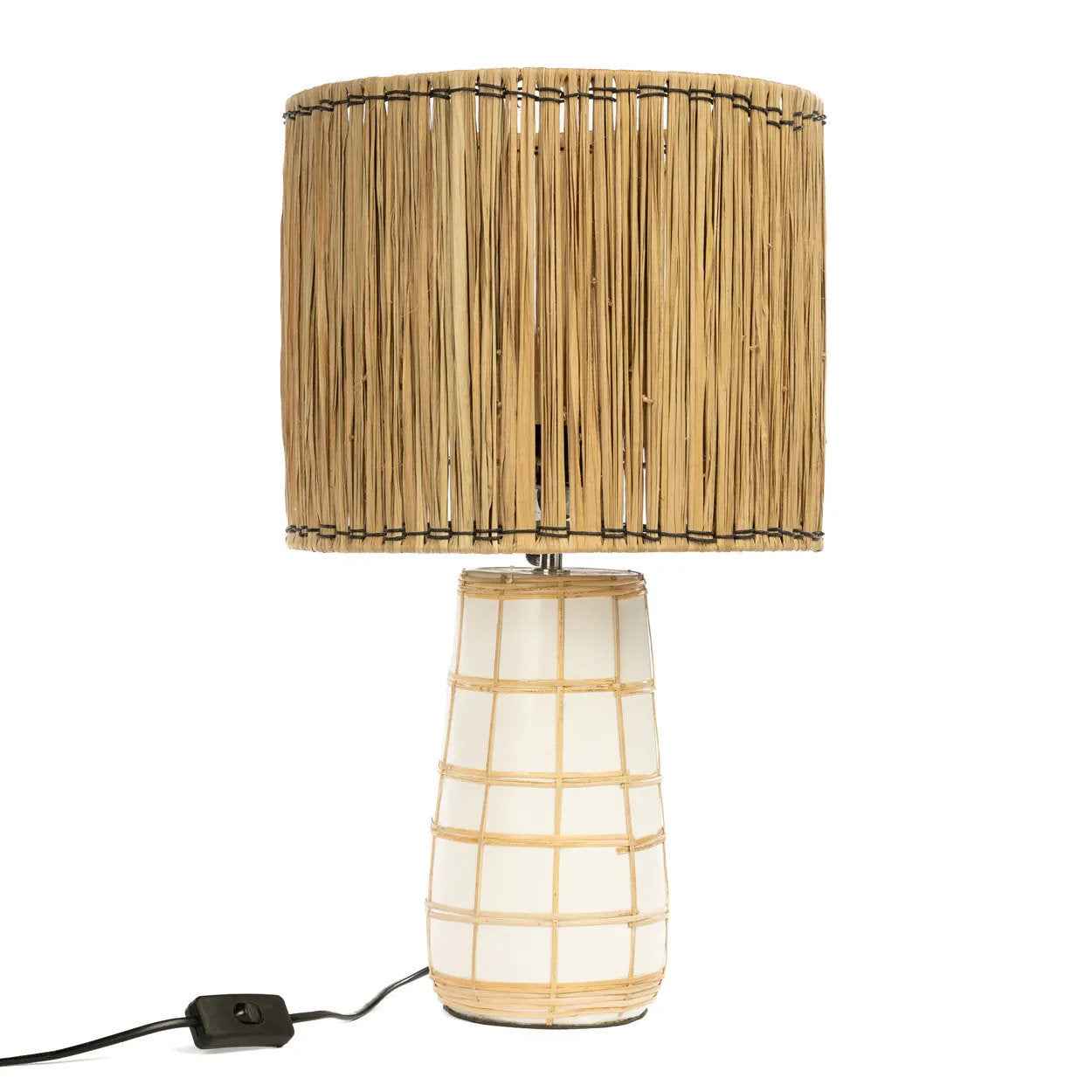 The Molokai Table Lamp - White Natural - Bambuá