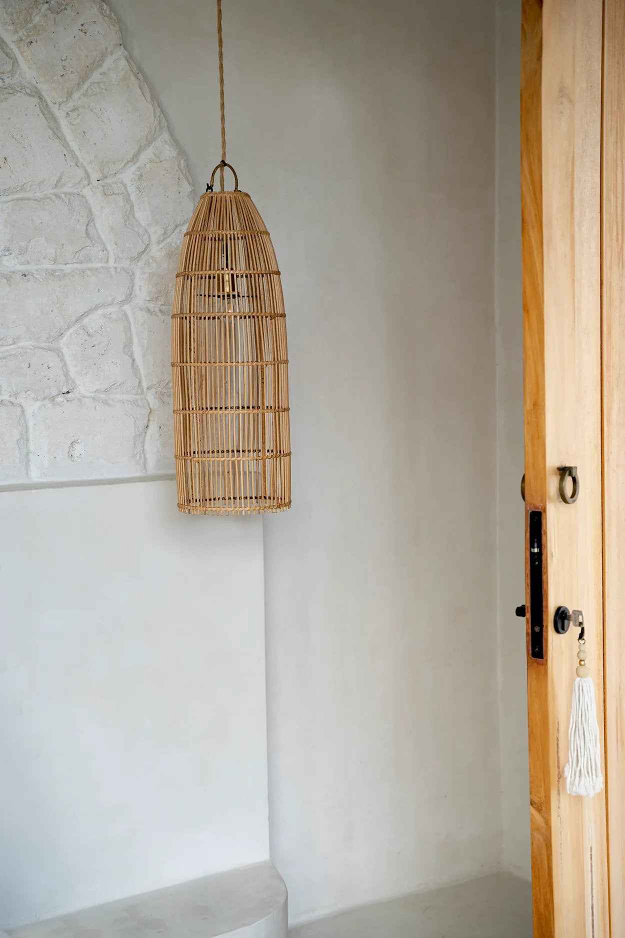 The Fish Trap Pendant - Natural - M - Bambuá