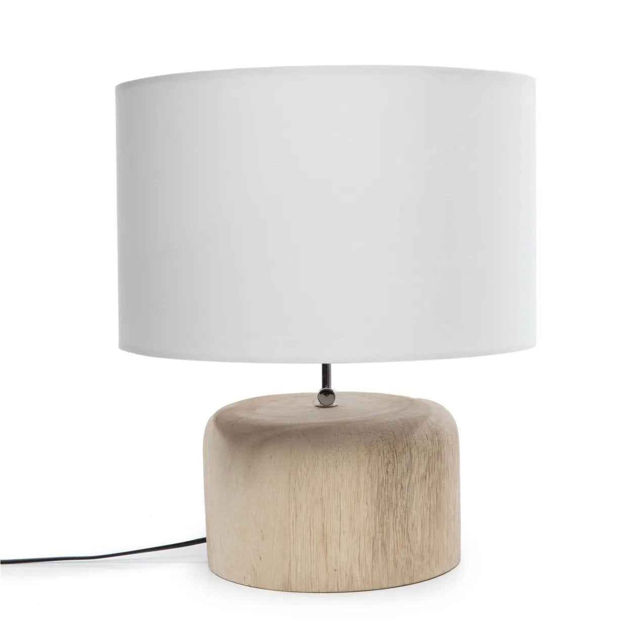 The Teak Wood Table Lamp Base - Natural - Bambuá
