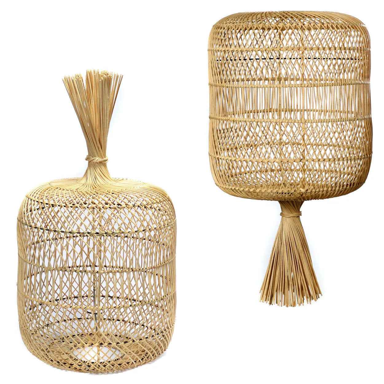 The Dumpling Floor Lamp - Pendant - Natural - L - Bambuá