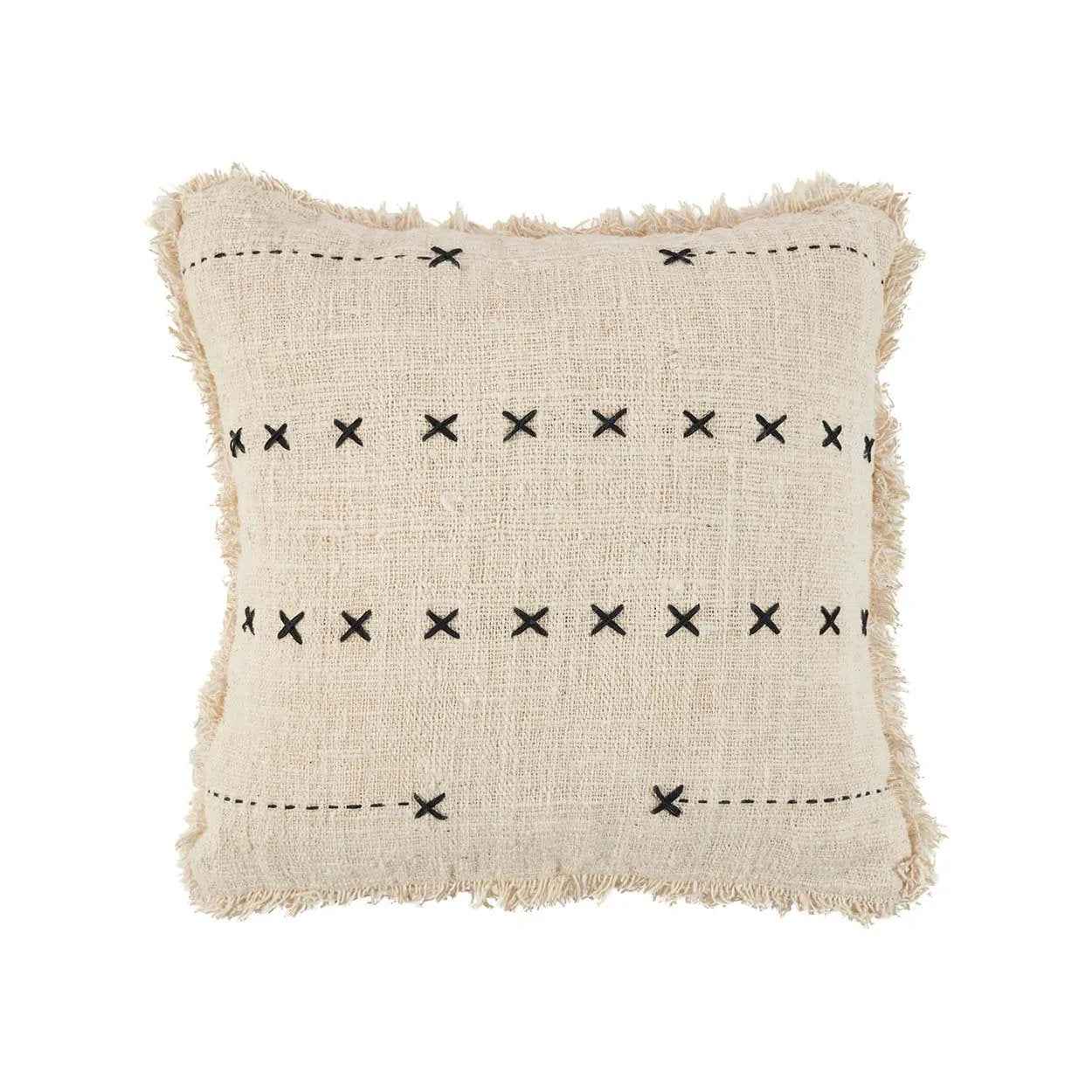 The French Kiss Cushion Cover - Natural Black - Bambuá